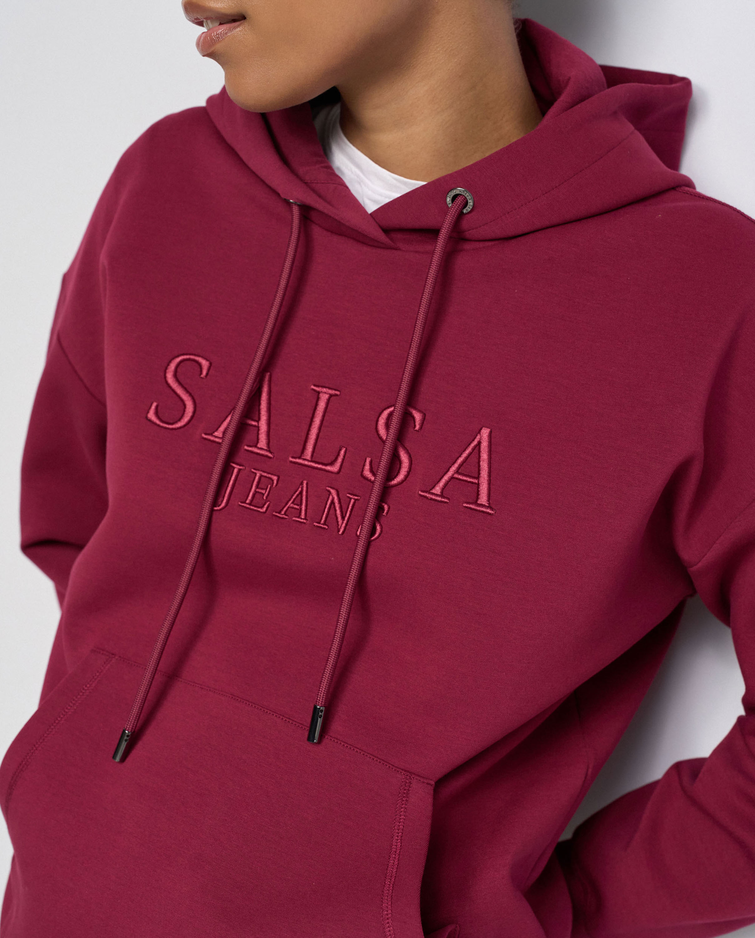 Sudadera con branding de mujer - Salsa Jeans - Rojo Rojo-4