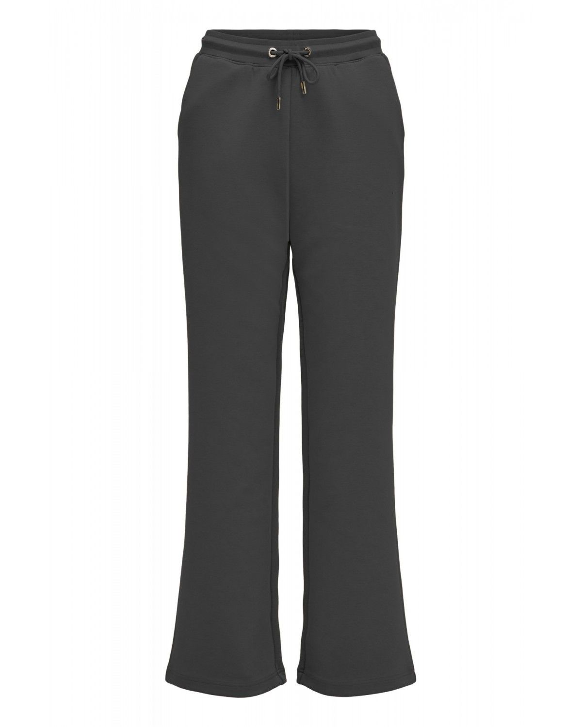 Pantalones jogger de punto con pernera wide de mujer - Salsa Jeans - Negro Negro-6