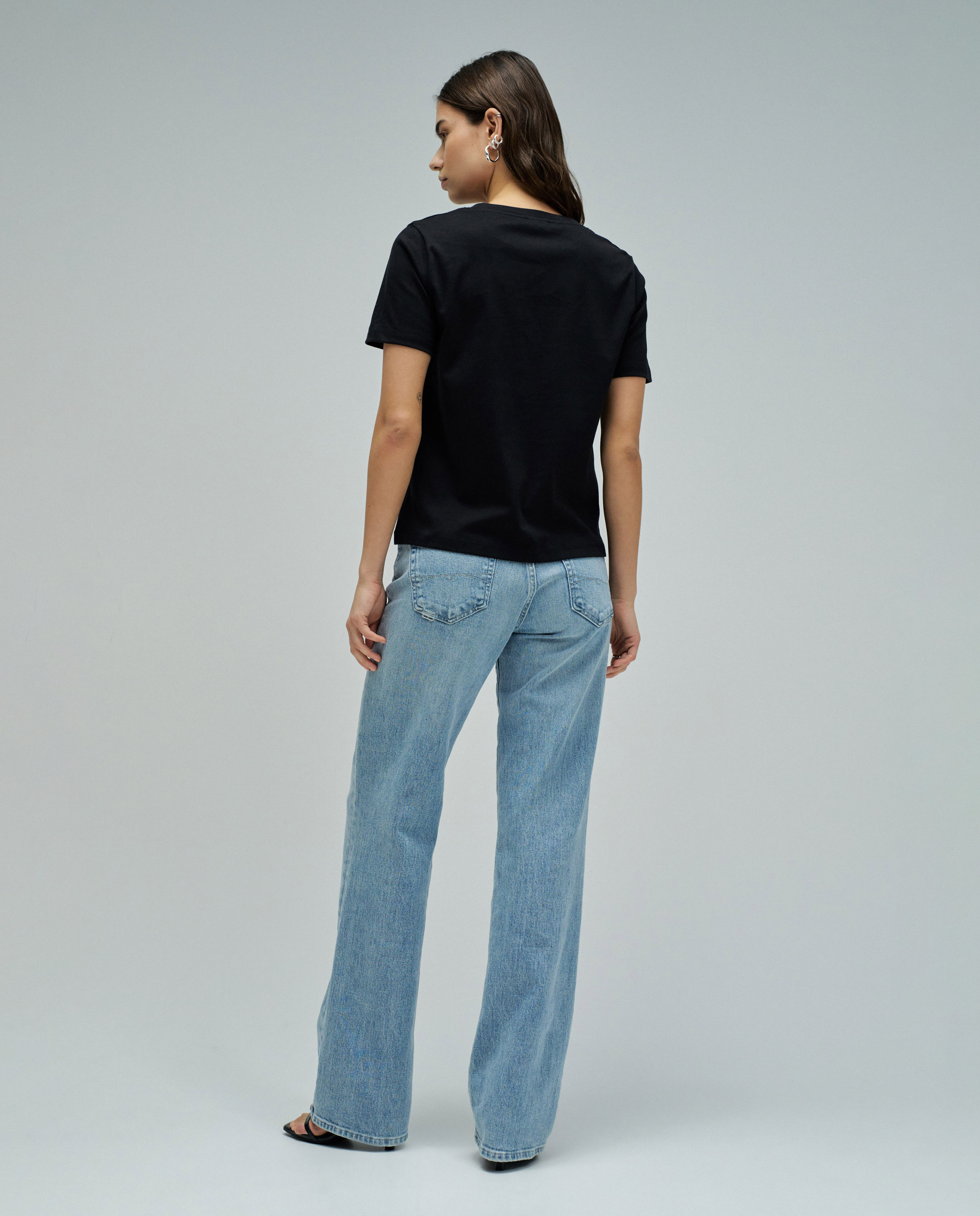 Camiseta básica de mujer - Salsa Jeans - Negro Negro-3