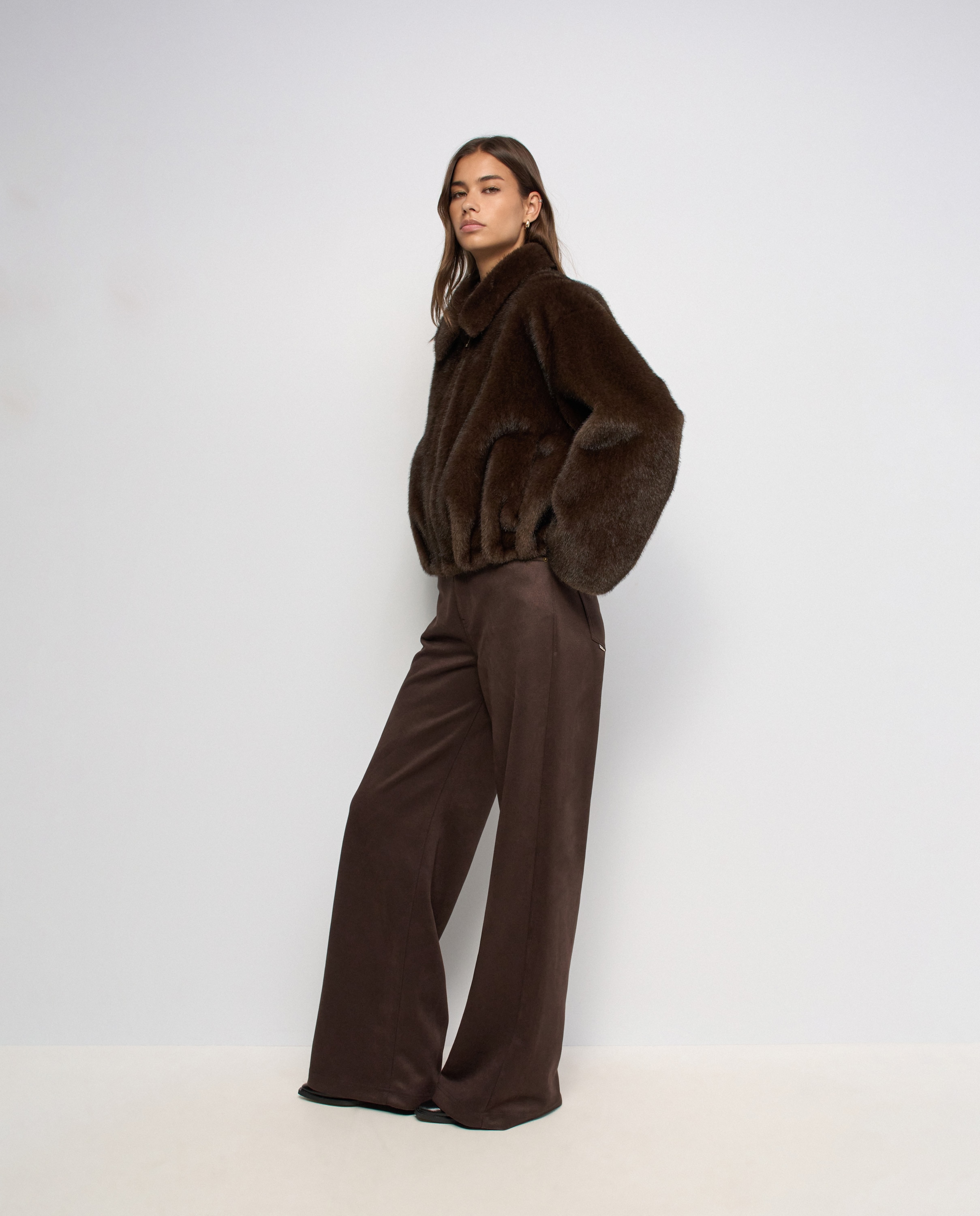 Imagen 2 de Abrigo de pelo de mujer - Salsa Jeans - Marrón Marrón