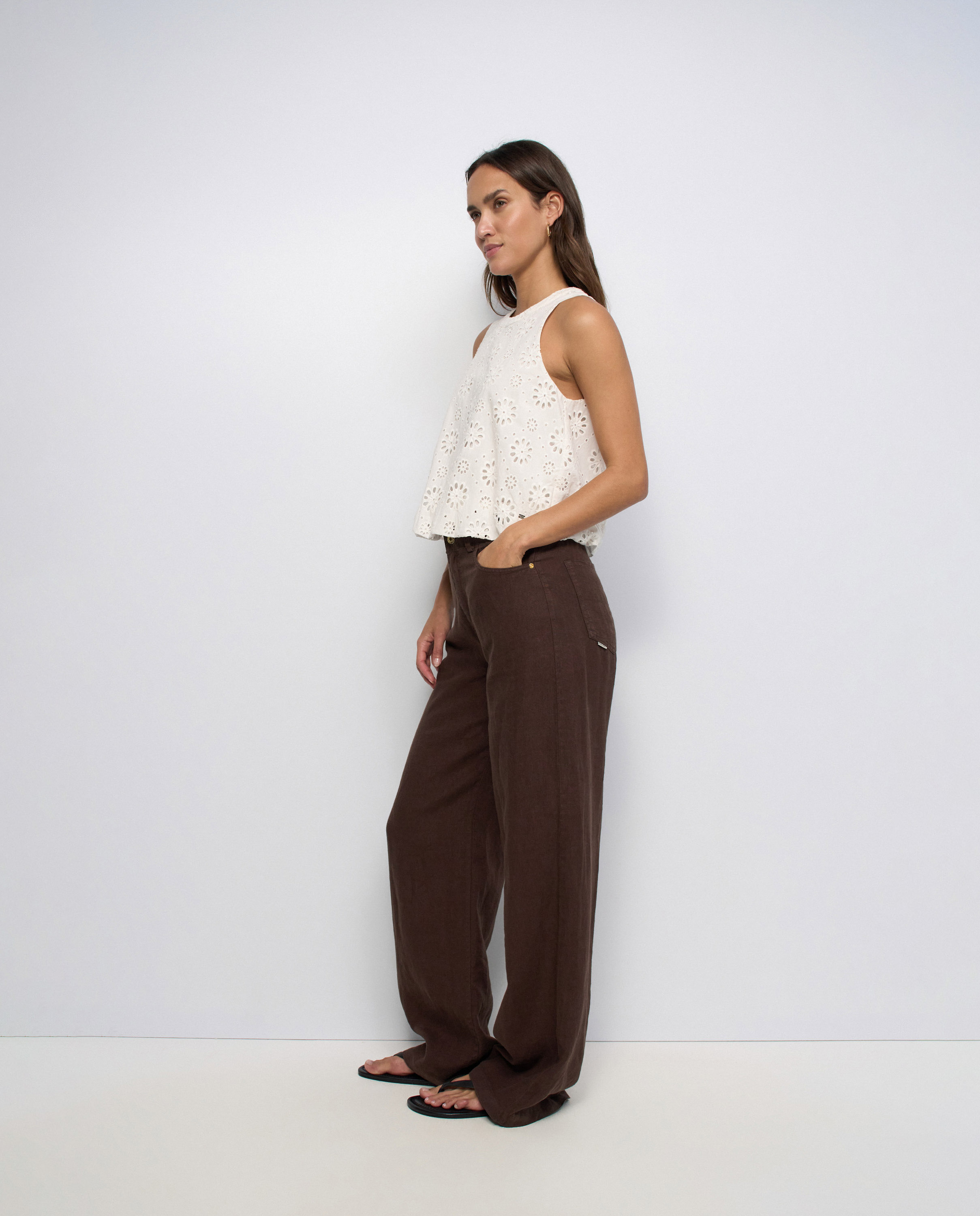 Blusa con bordados de mujer - Salsa Jeans - Blanco Blanco-2
