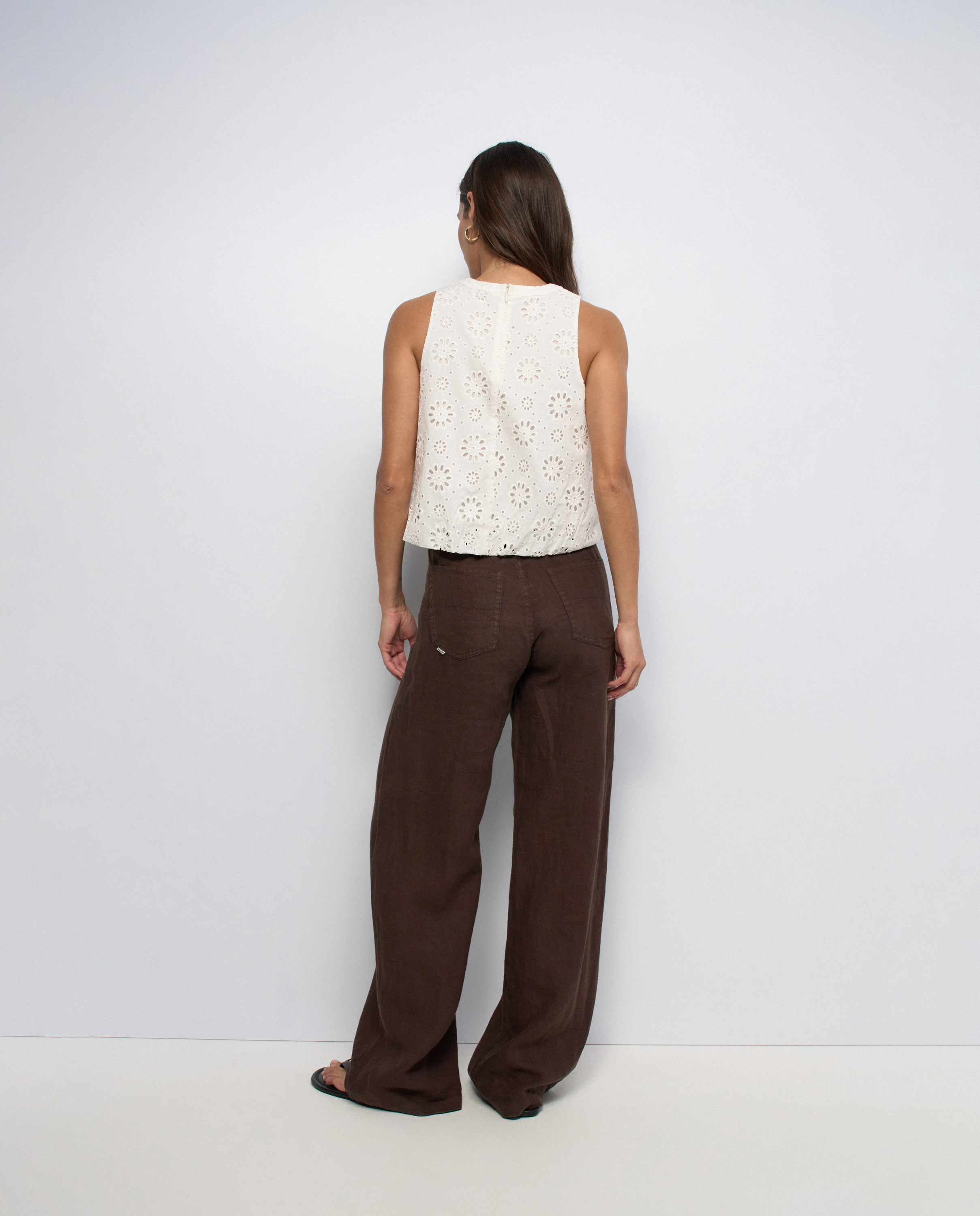 Blusa con bordados de mujer - Salsa Jeans - Blanco Blanco-3