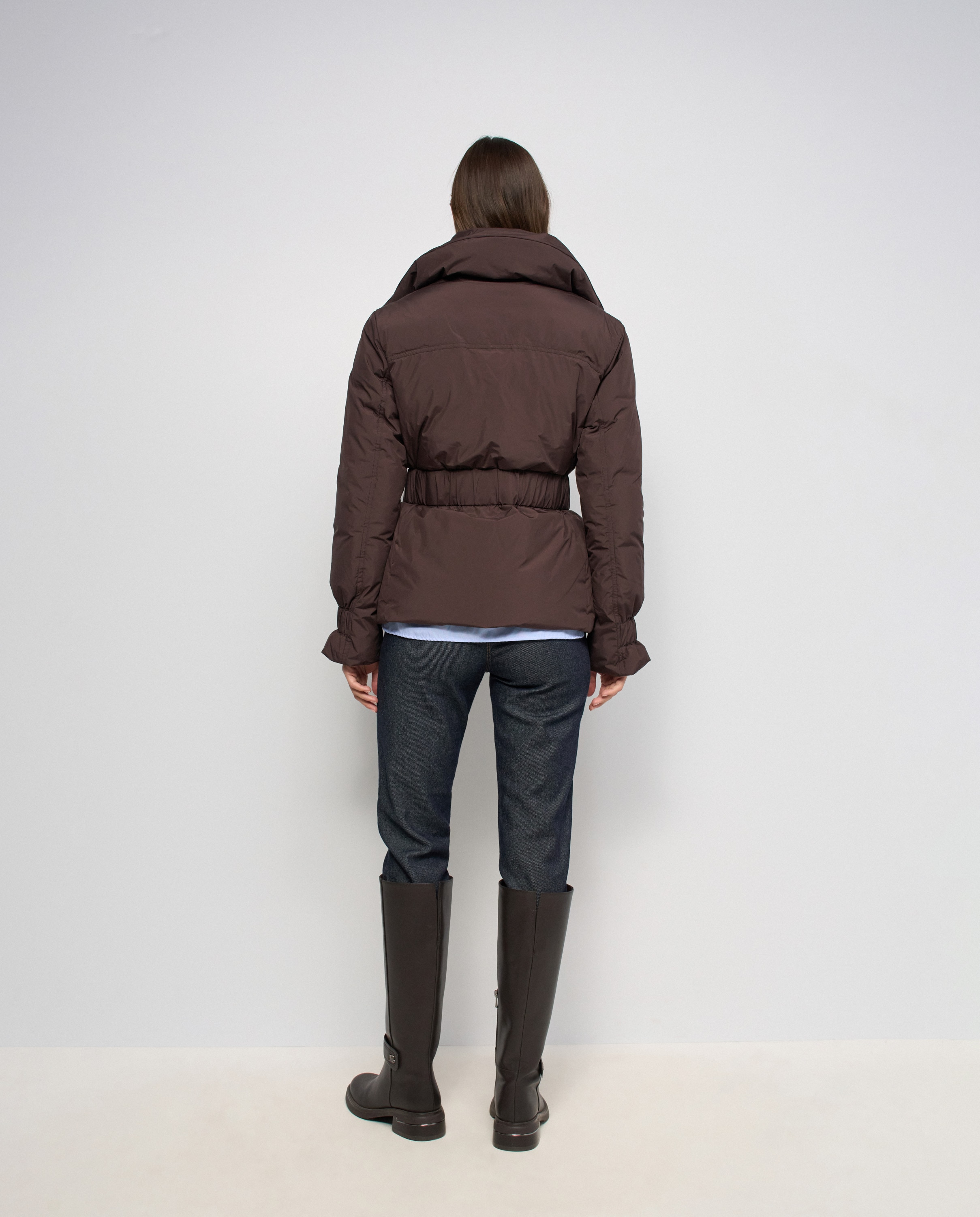 Abrigo acolchado de mujer - Salsa Jeans - Marrón Marrón-3