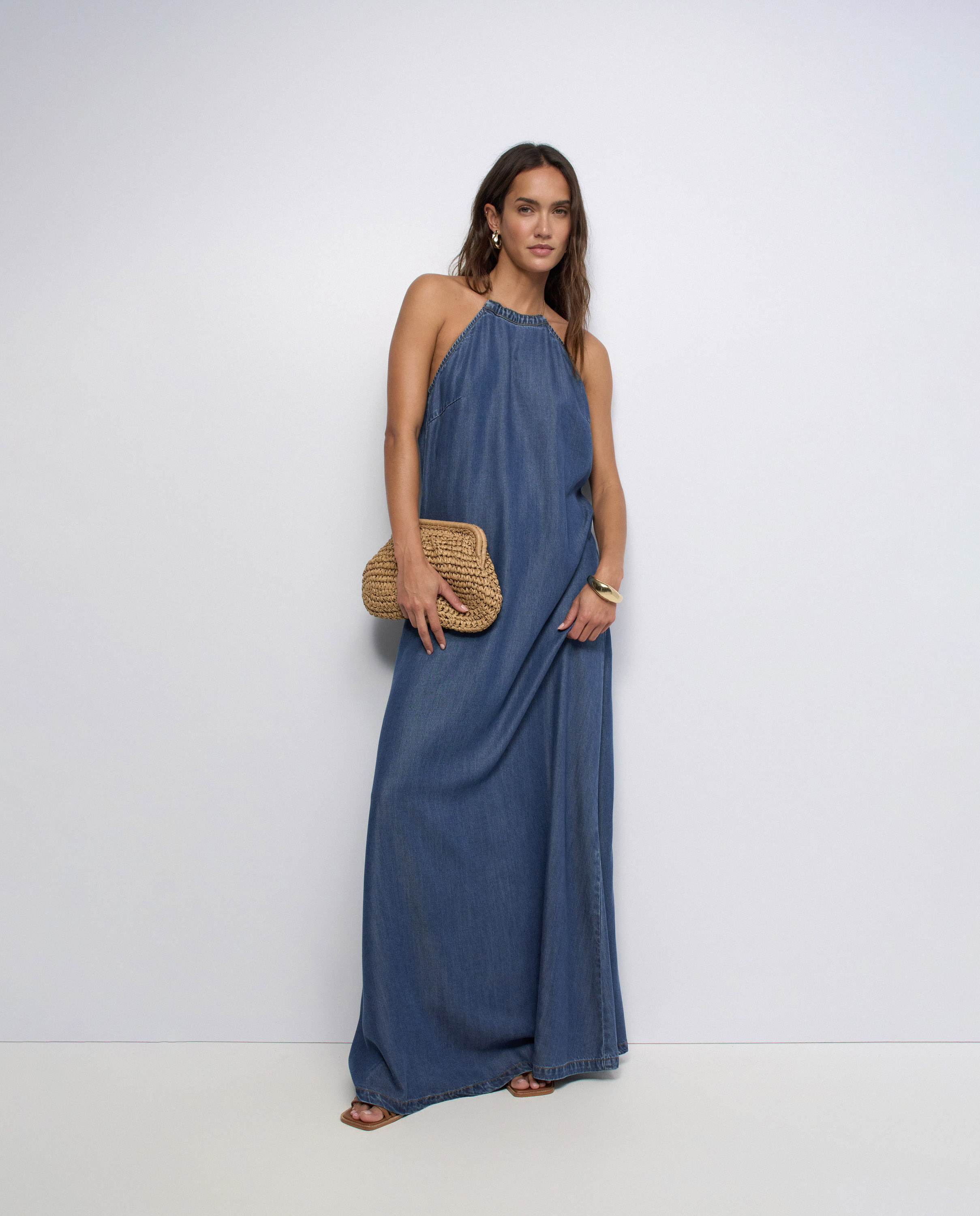 Vestido en lightdenim de mujer - Salsa Jeans - Azul Azul-5