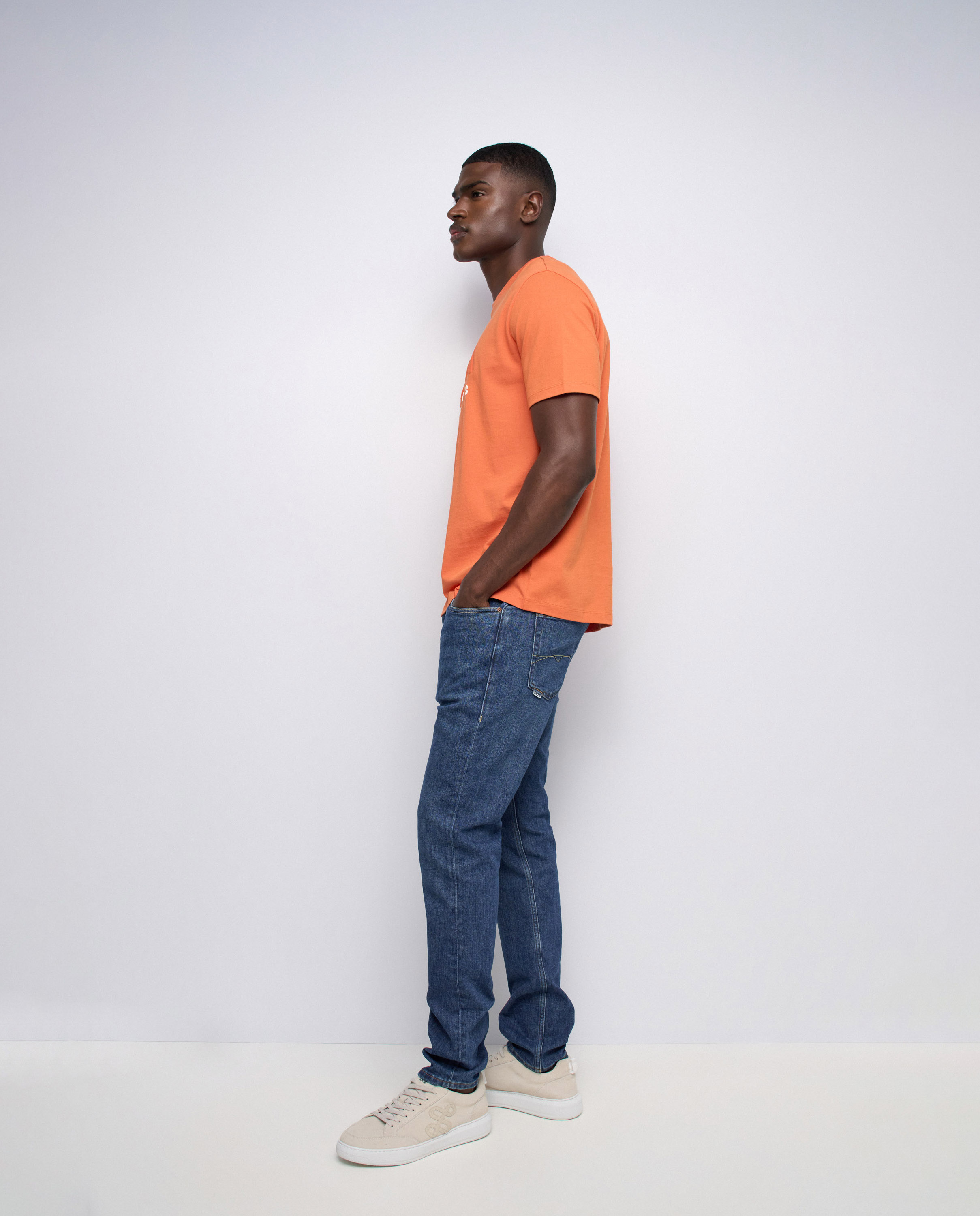 Camiseta con branding de hombre - Salsa Jeans - Naranja Naranja-2