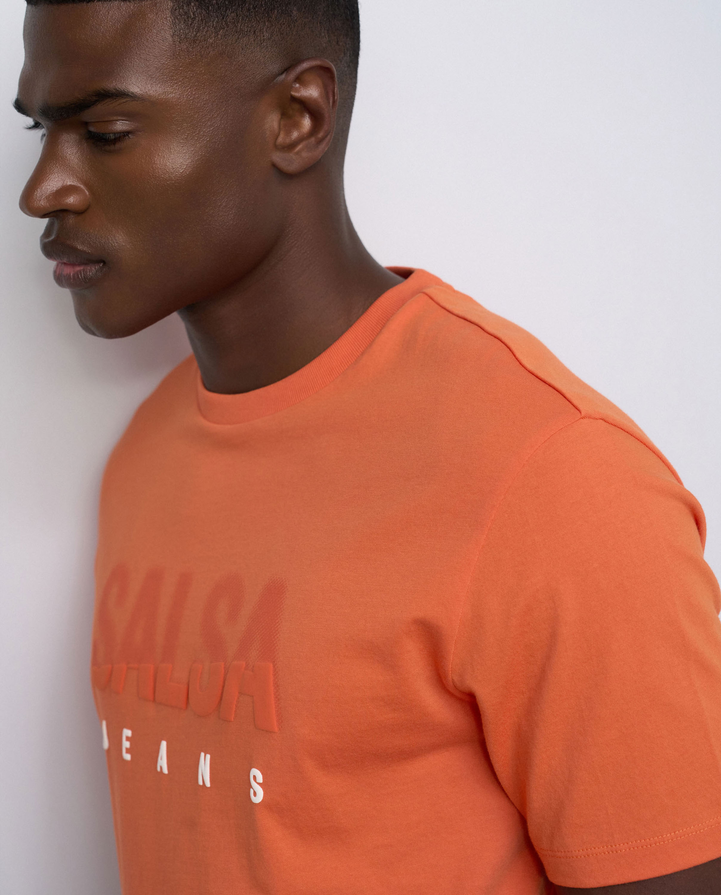 Camiseta con branding de hombre - Salsa Jeans - Naranja Naranja-4
