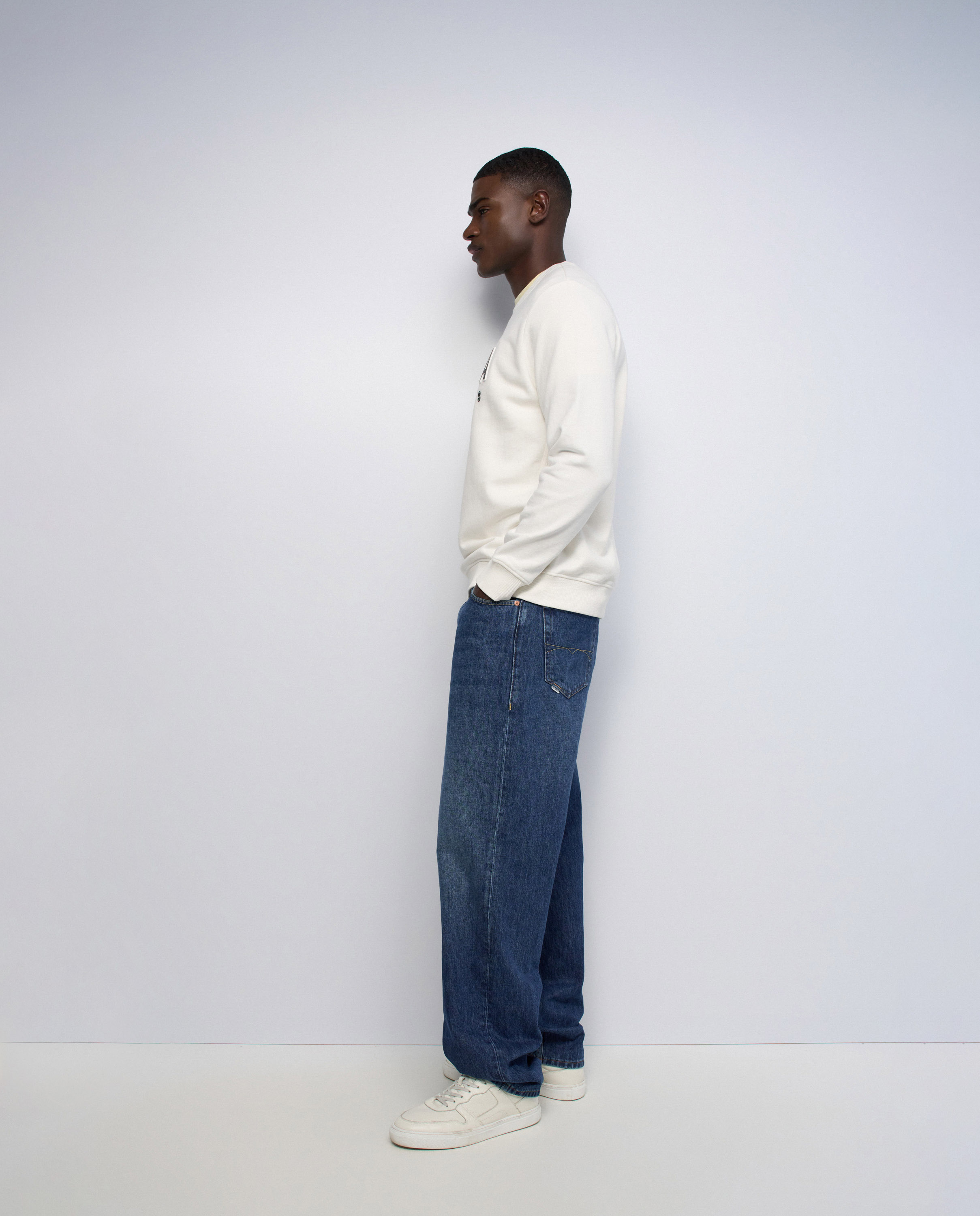 Sudadera con branding de hombre - Salsa Jeans - Blanco Blanco-2
