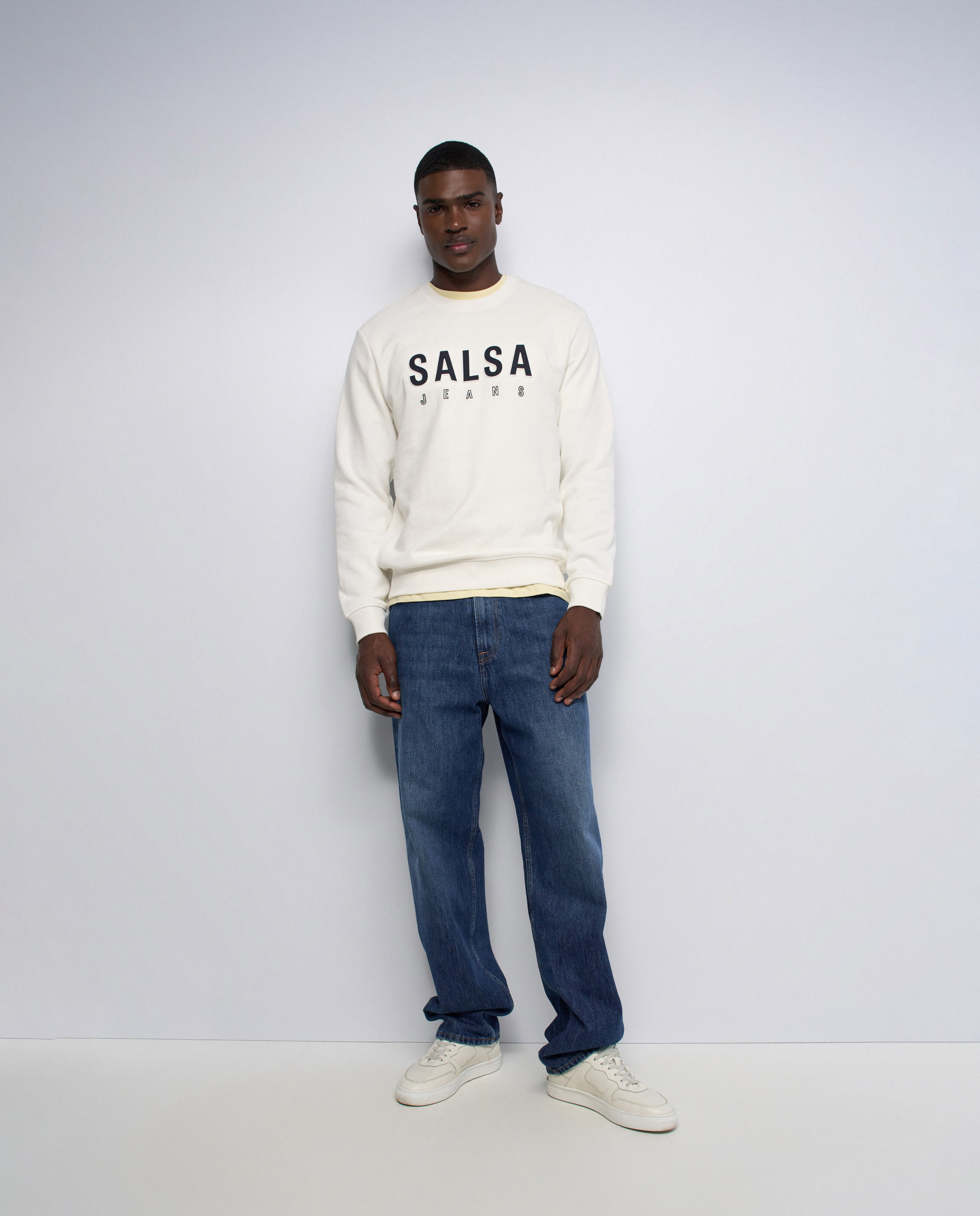 Sudadera con branding de hombre - Salsa Jeans - Blanco Blanco-5