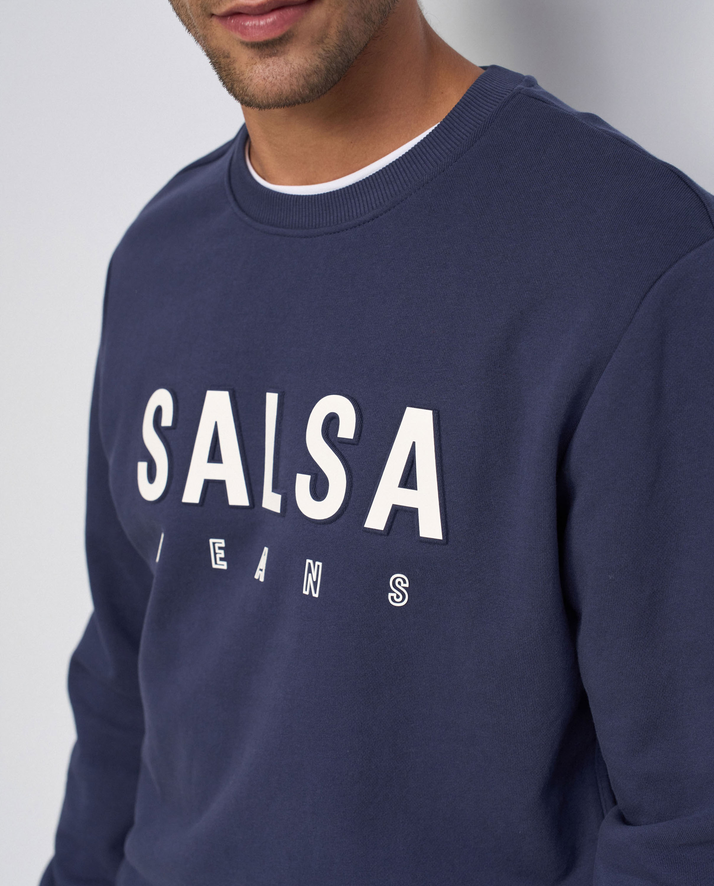 Sudadera con branding de hombre - Salsa Jeans - Azul Azul-4