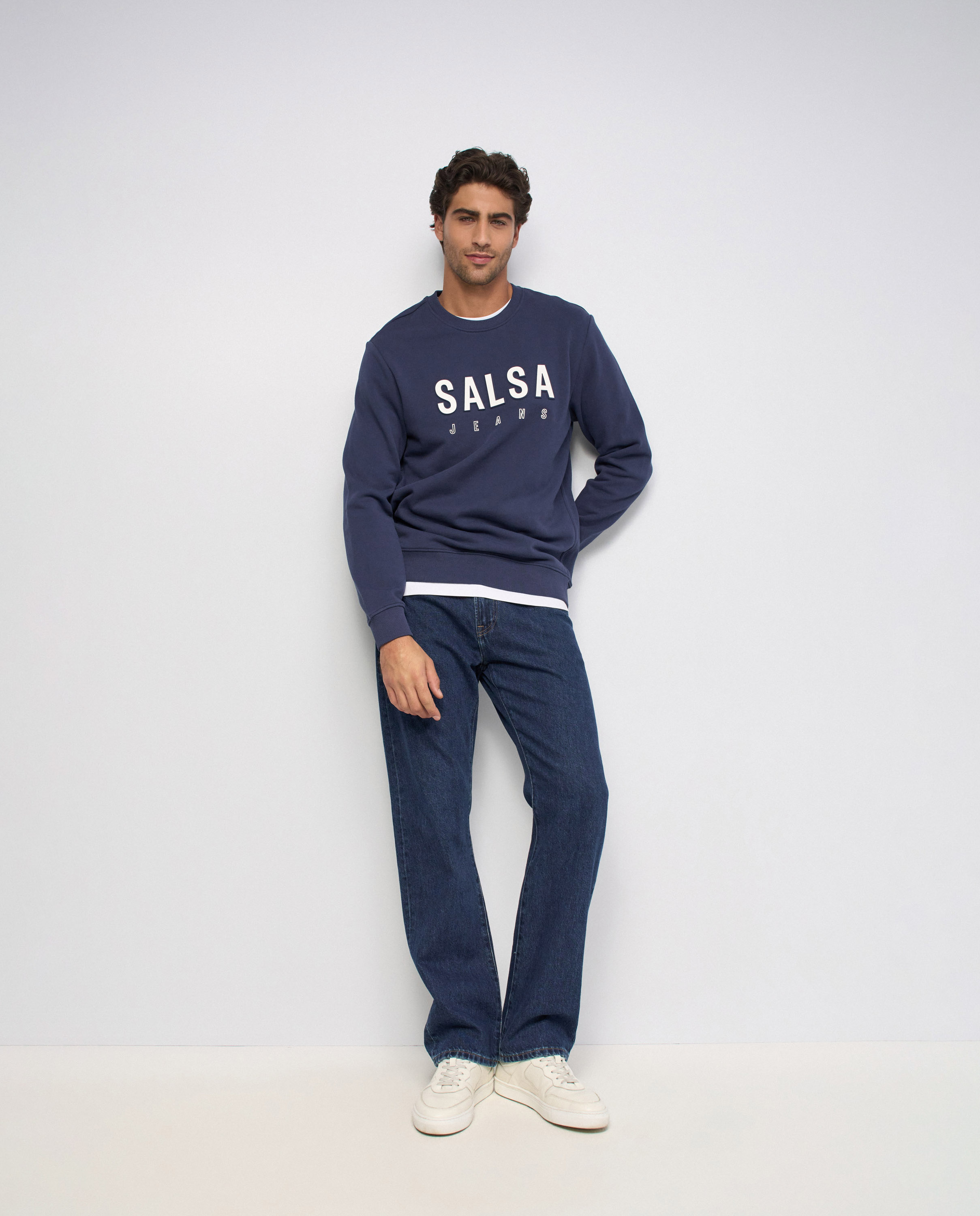 Sudadera con branding de hombre - Salsa Jeans - Azul Azul-5