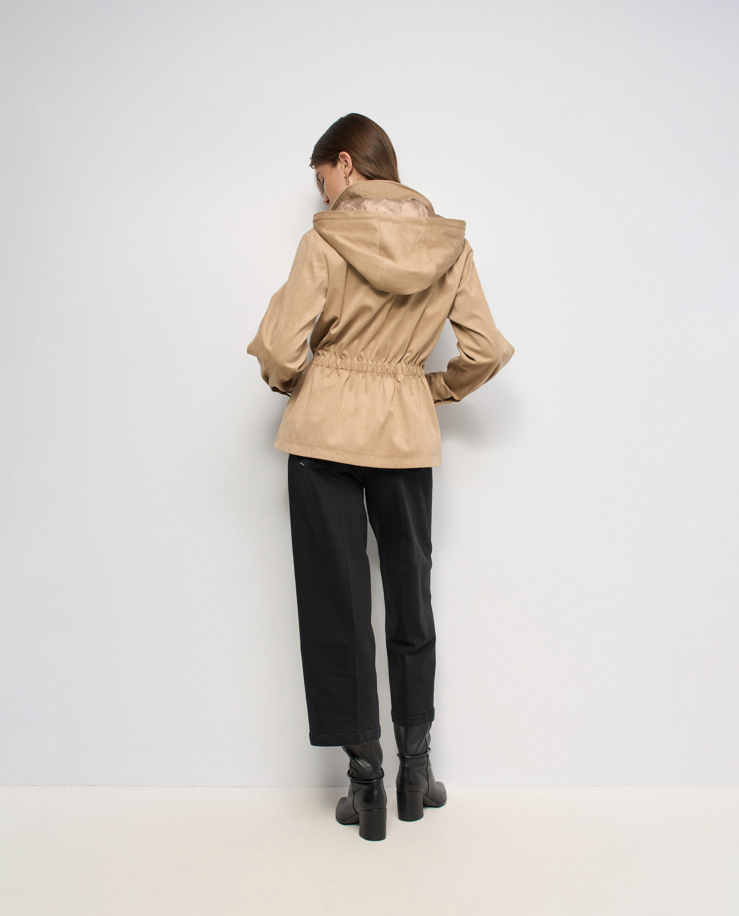 Parka efecto ante de mujer - Salsa Jeans - Natural Natural-3