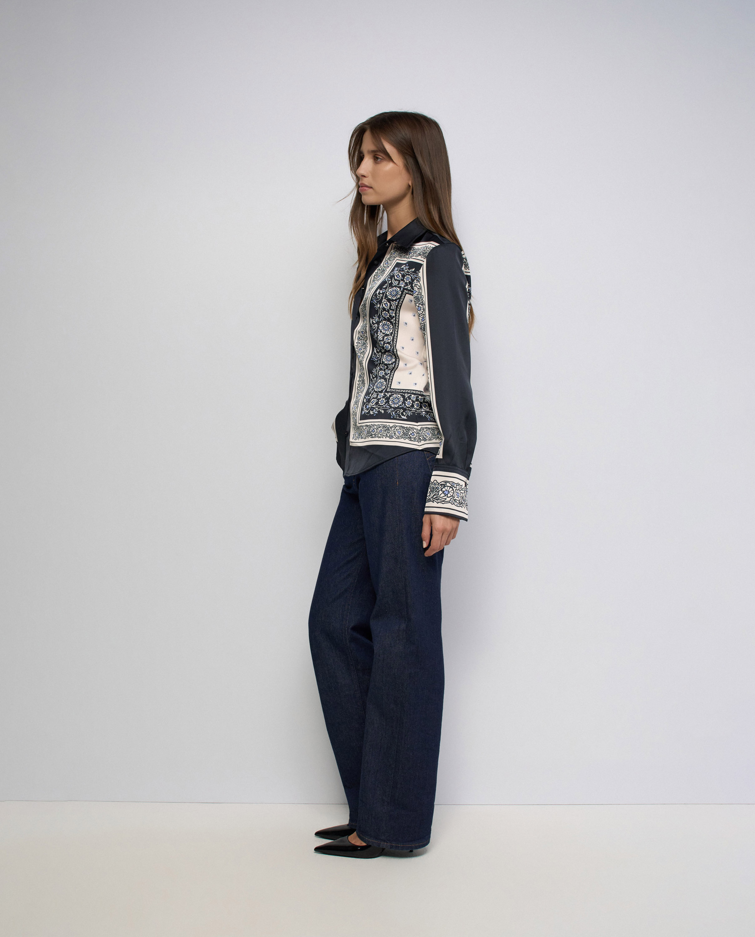 Camisa estampada de mujer - Salsa Jeans - Azul Azul-2