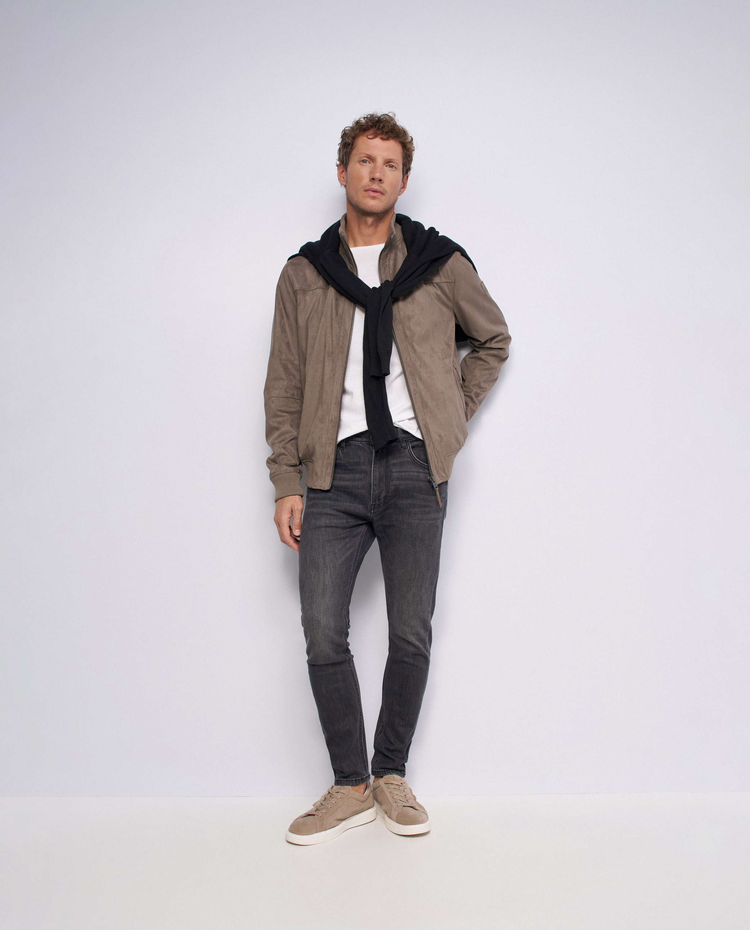 Imagen 0 de Vaqueros skinny fit de hombre Negro