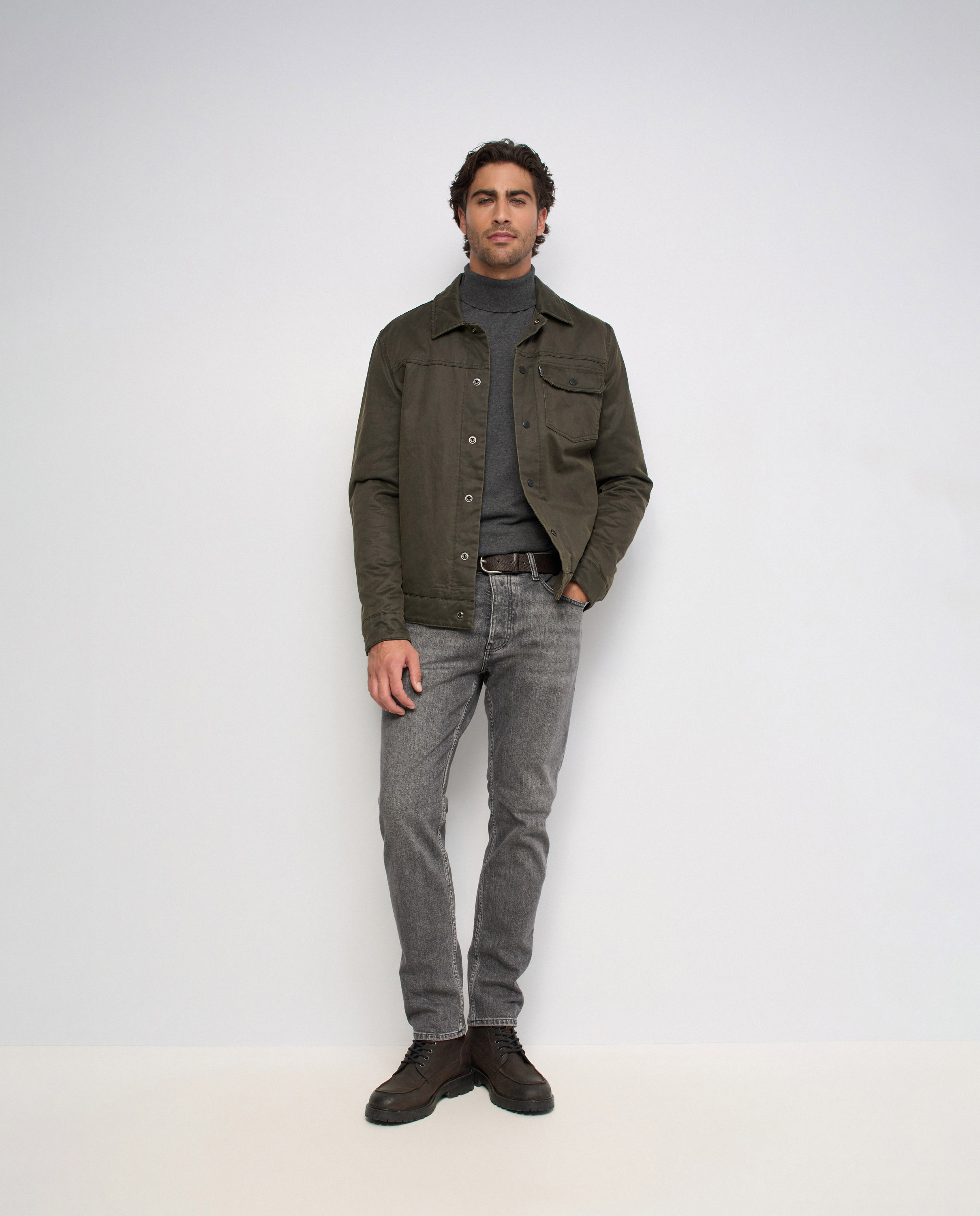 Imagen 0 de Vaqueros slim fit de hombre Negro