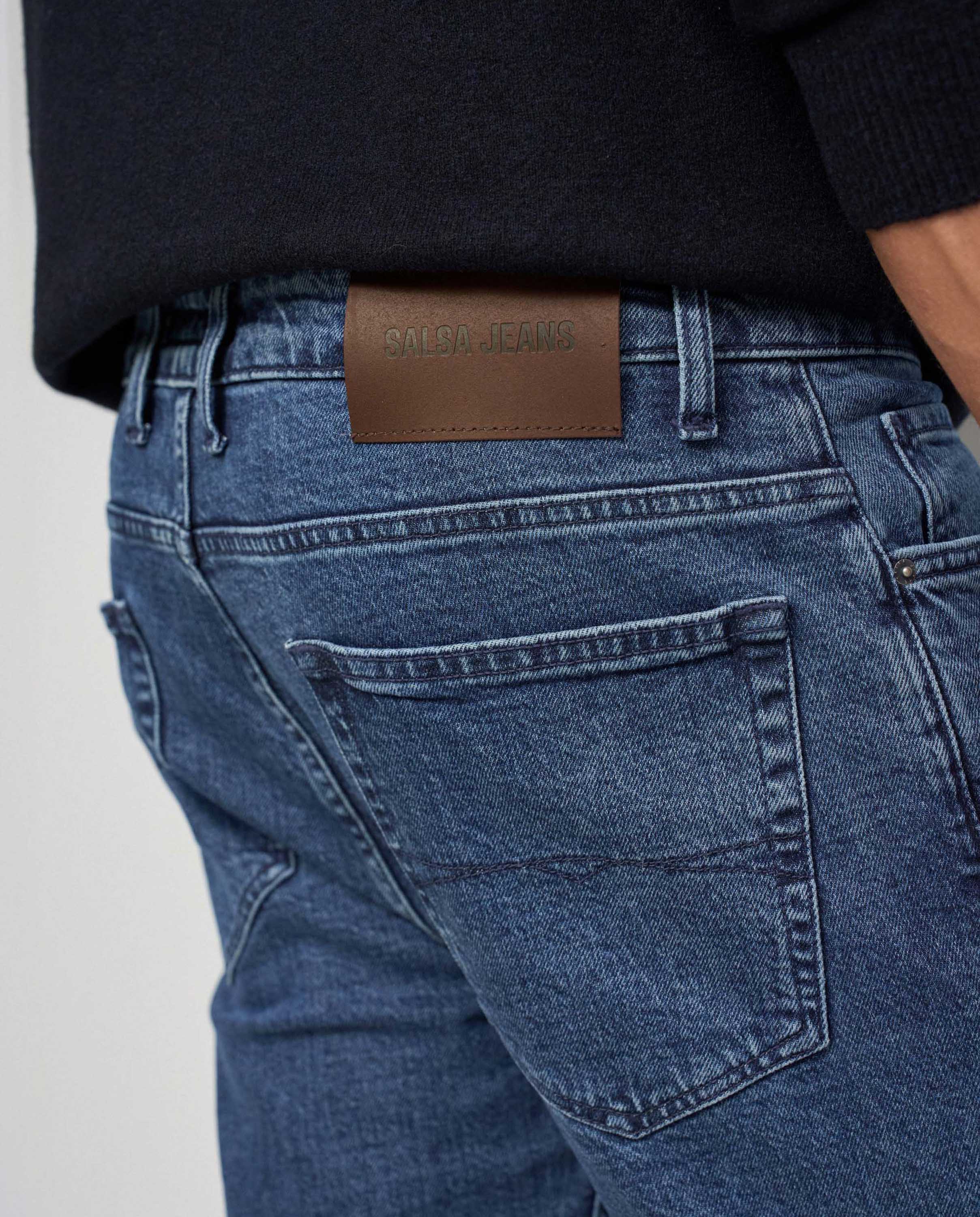 Vaqueros regular fit de hombre - Salsa Jeans - Azul Azul-4