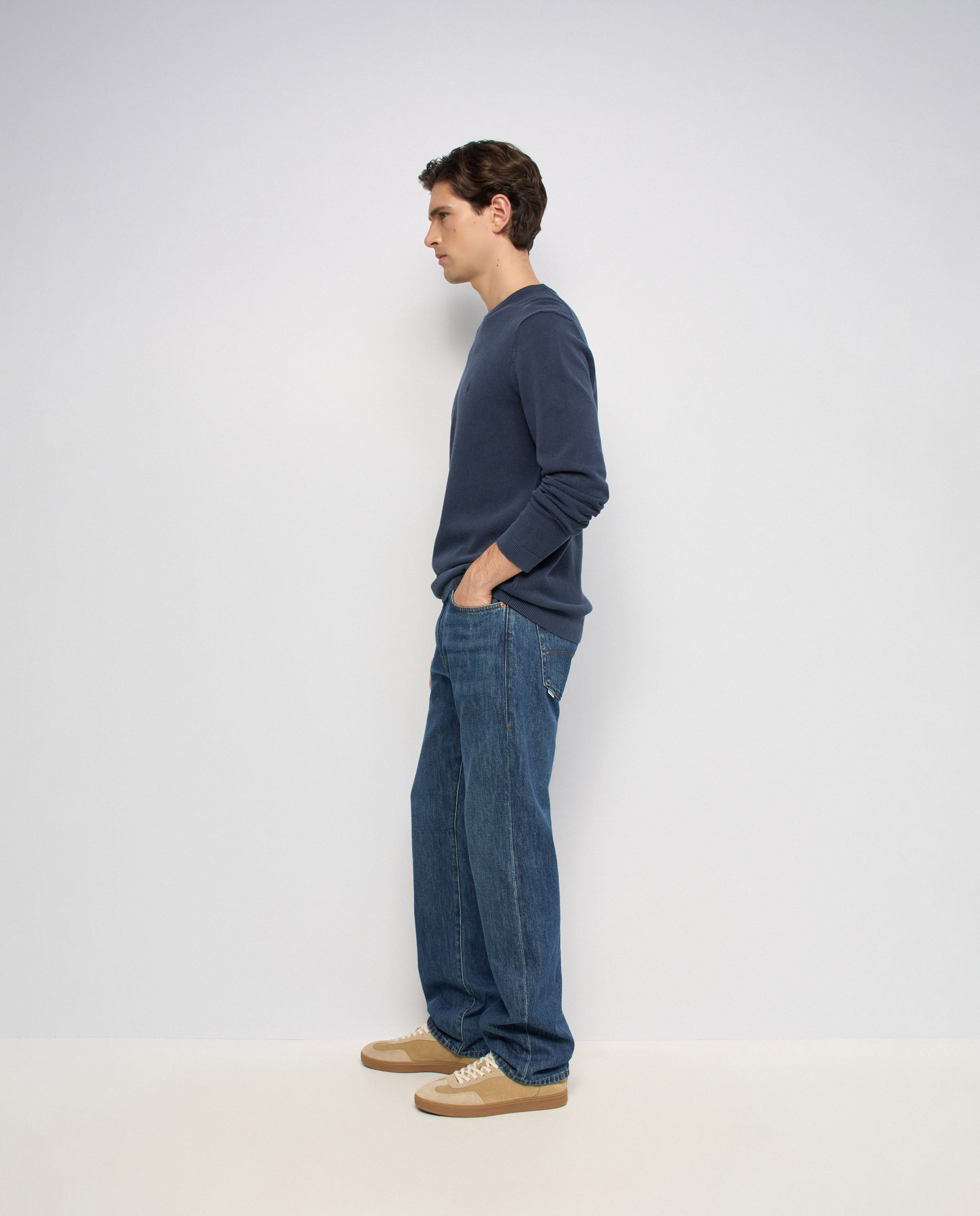 Sudadera de punto texturizado de hombre - Salsa Jeans - Azul Azul-2