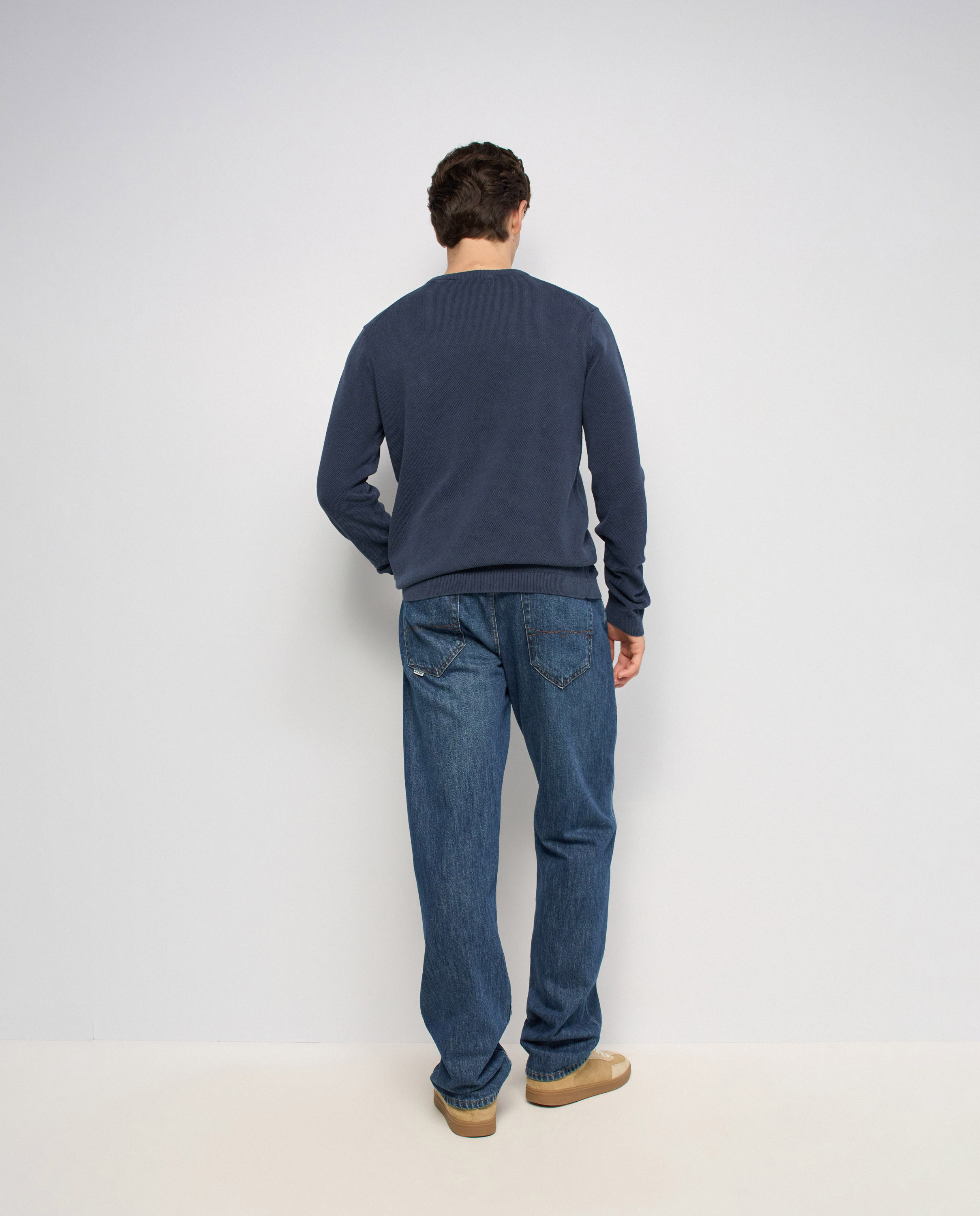 Sudadera de punto texturizado de hombre - Salsa Jeans - Azul Azul-3