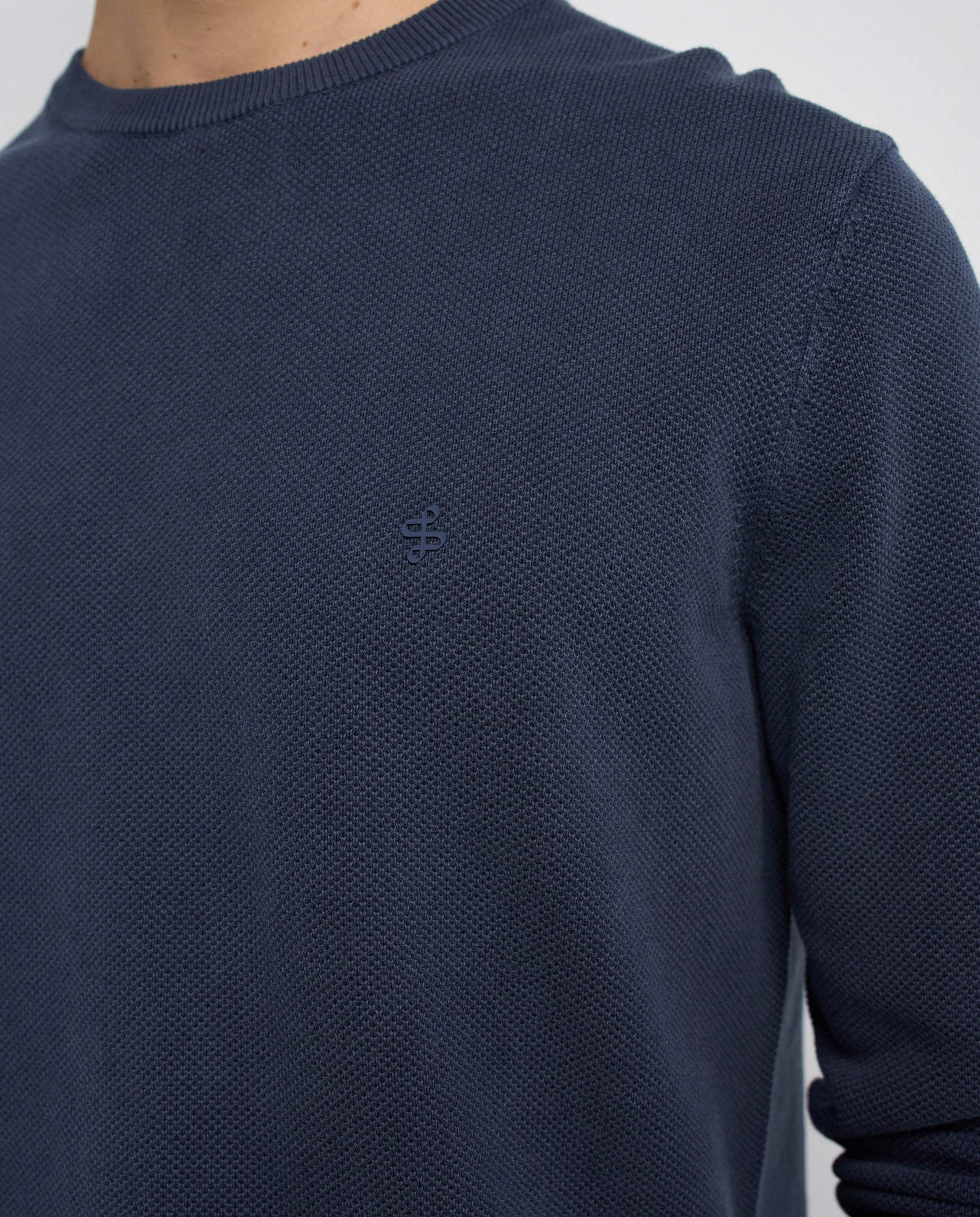 Sudadera de punto texturizado de hombre - Salsa Jeans - Azul Azul-4
