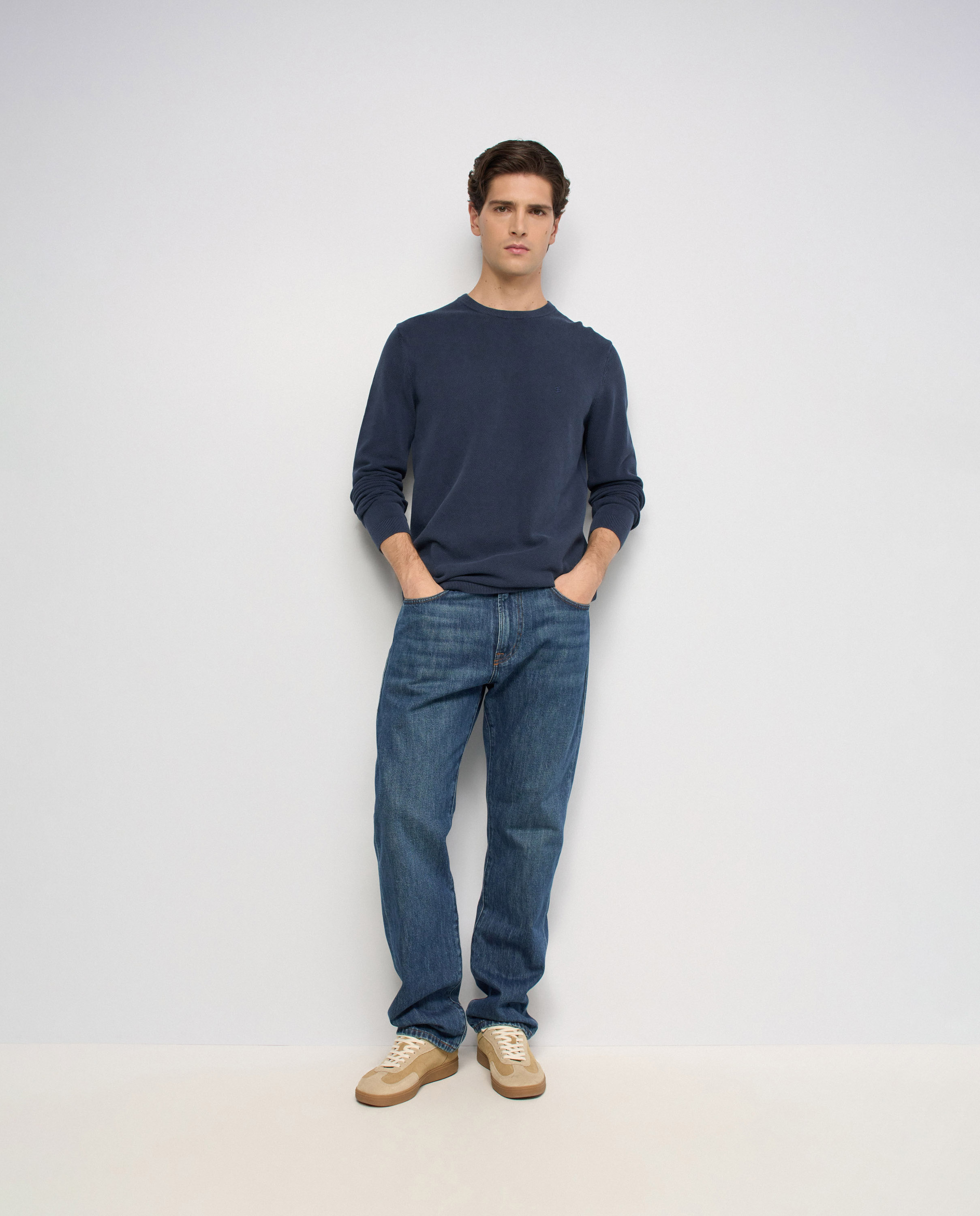 Sudadera de punto texturizado de hombre - Salsa Jeans - Azul Azul-5