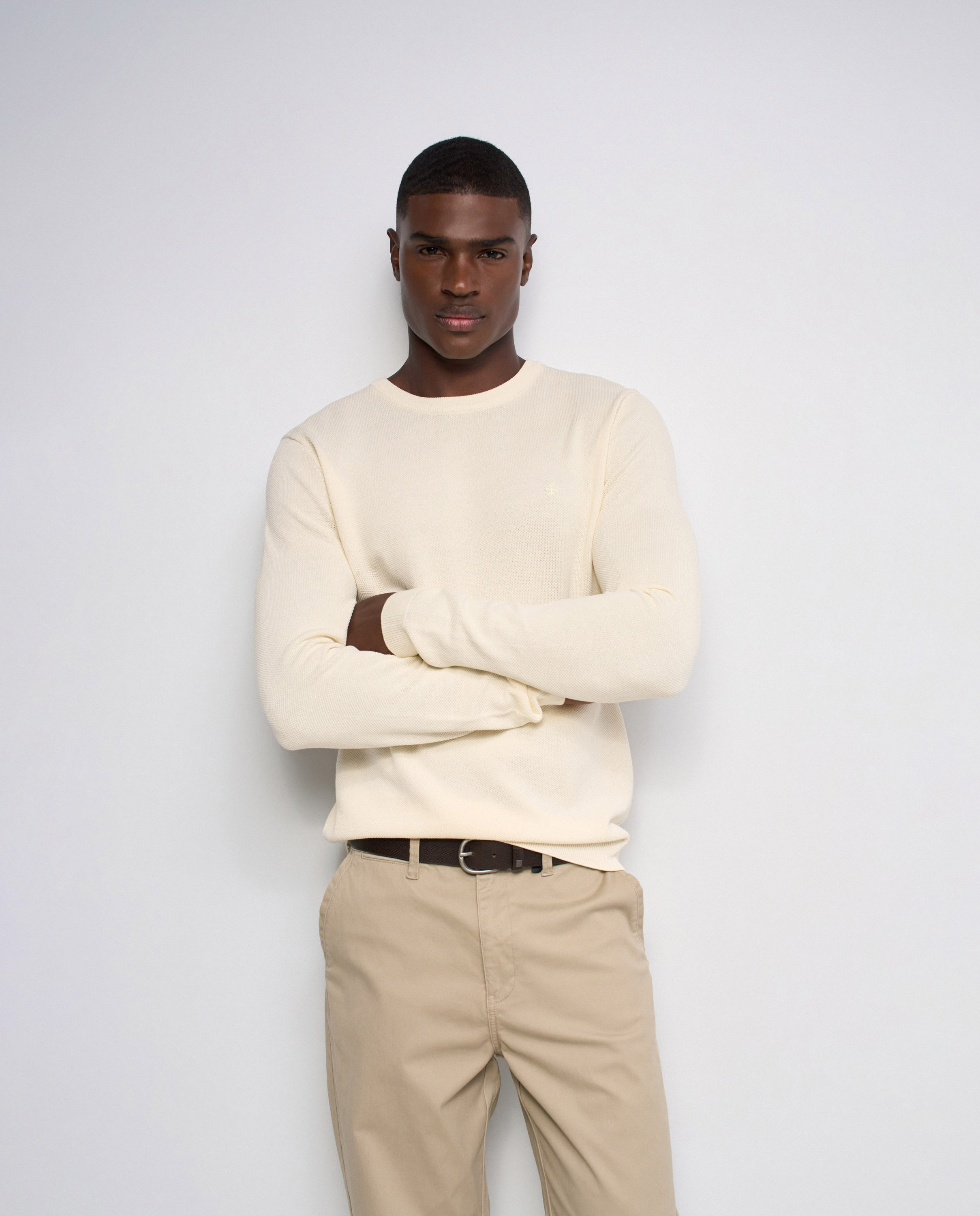 Sudadera de punto texturizado de hombre - Salsa Jeans - Natural Natural-1