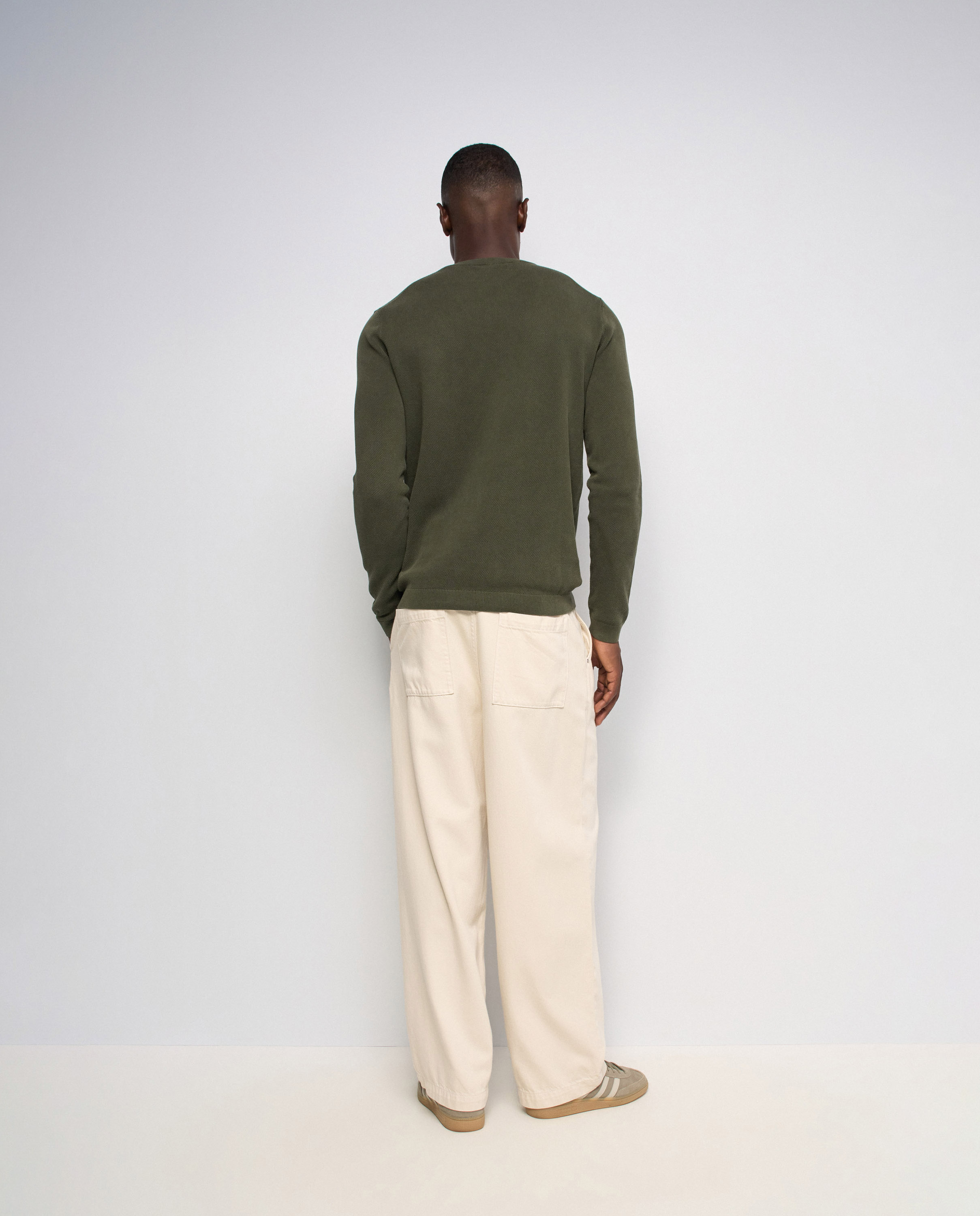 Sudadera de punto texturizado de hombre - Salsa Jeans - Verde Verde-3