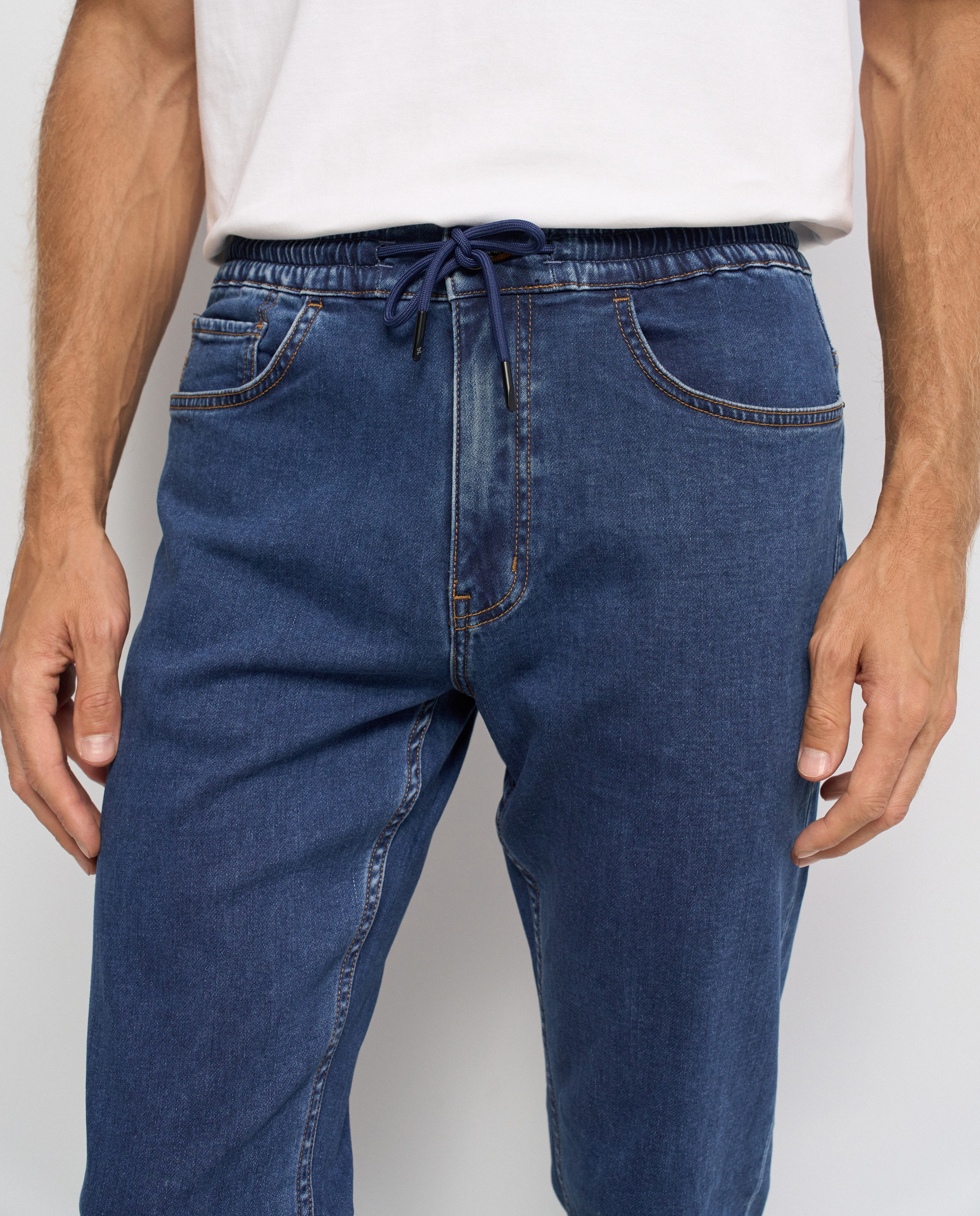 Pantalones joggers s-activ de hombre - Salsa Jeans - Azul Azul-4