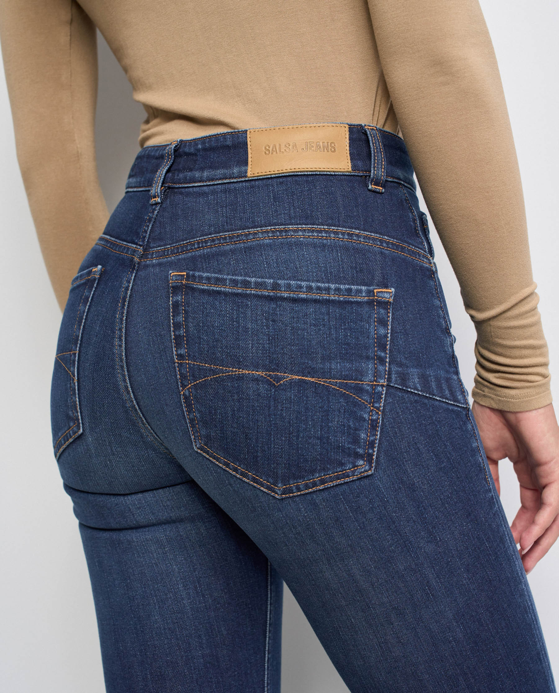 Vaqueros faith push in flare de mujer - Salsa Jeans - Azul Azul-4