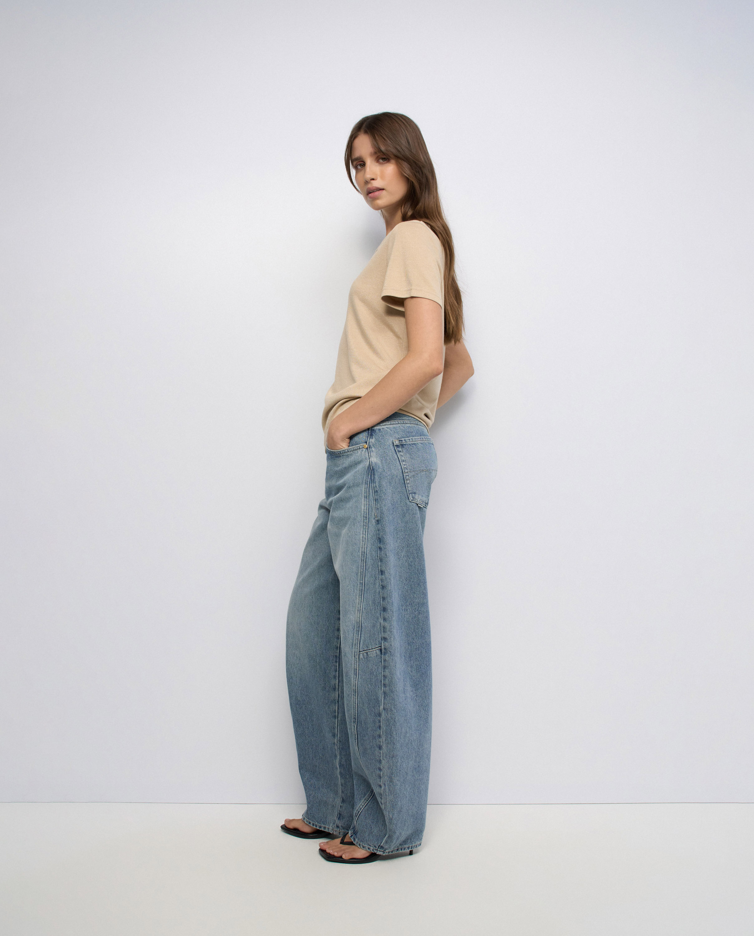 Camiseta básica con lúrex de mujer - Salsa Jeans - Natural Natural-2