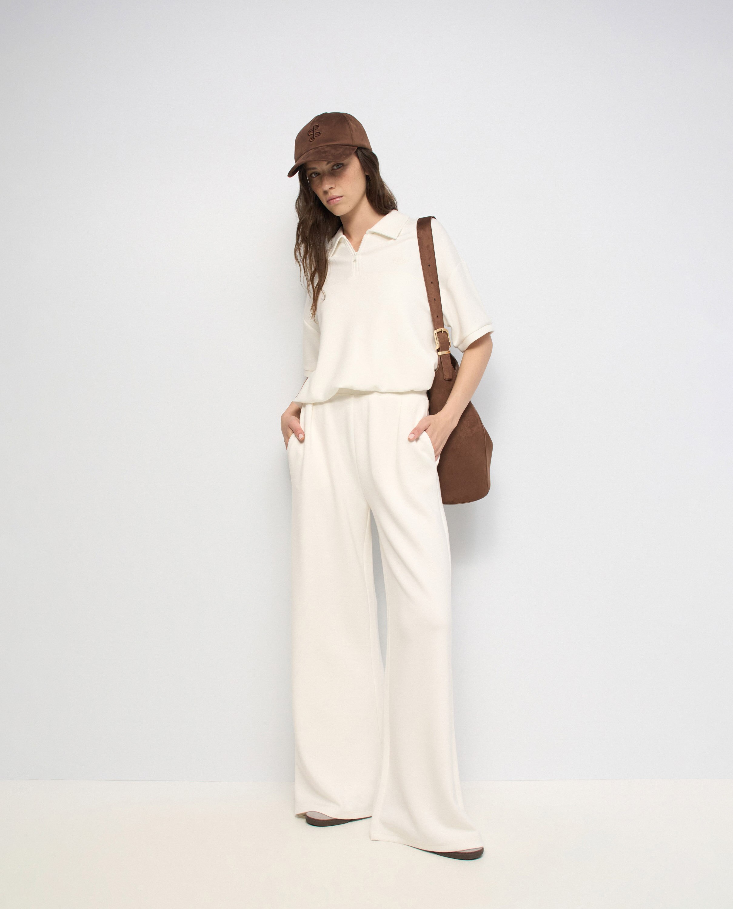 Polo con efecto abullonado de mujer - Salsa Jeans - Blanco Blanco-5