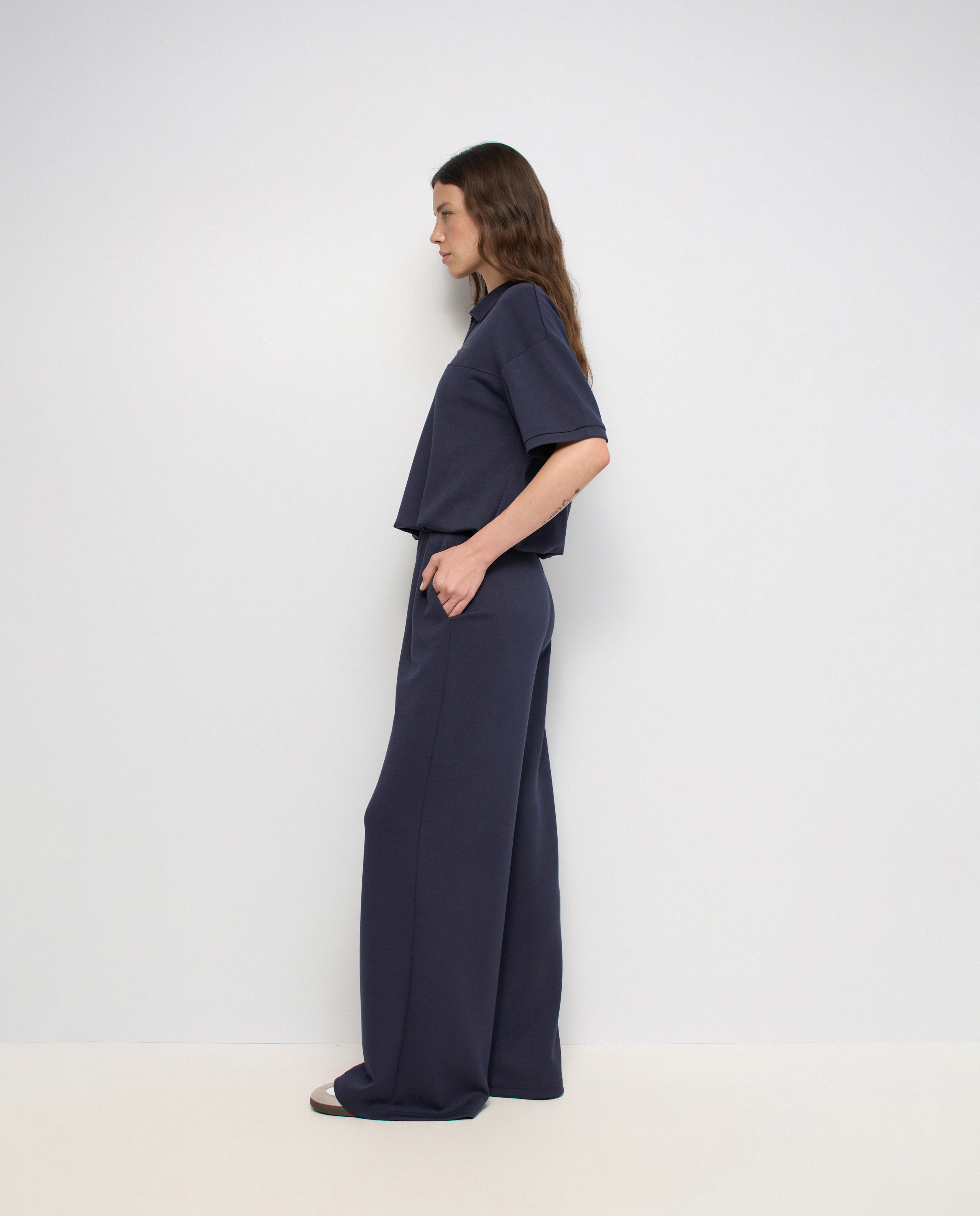 Polo con efecto abullonado de mujer - Salsa Jeans - Azul Azul-2