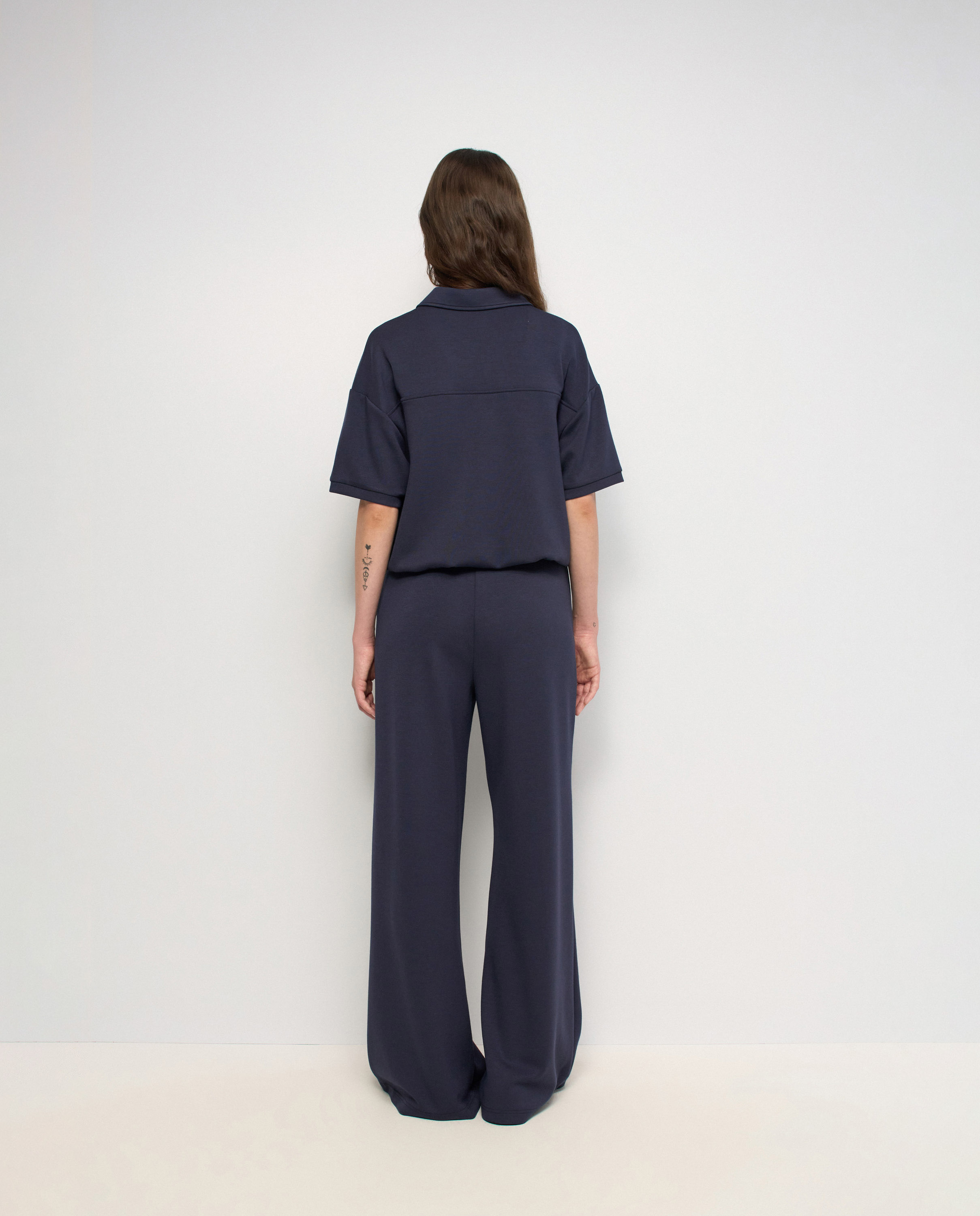 Polo con efecto abullonado de mujer - Salsa Jeans - Azul Azul-3
