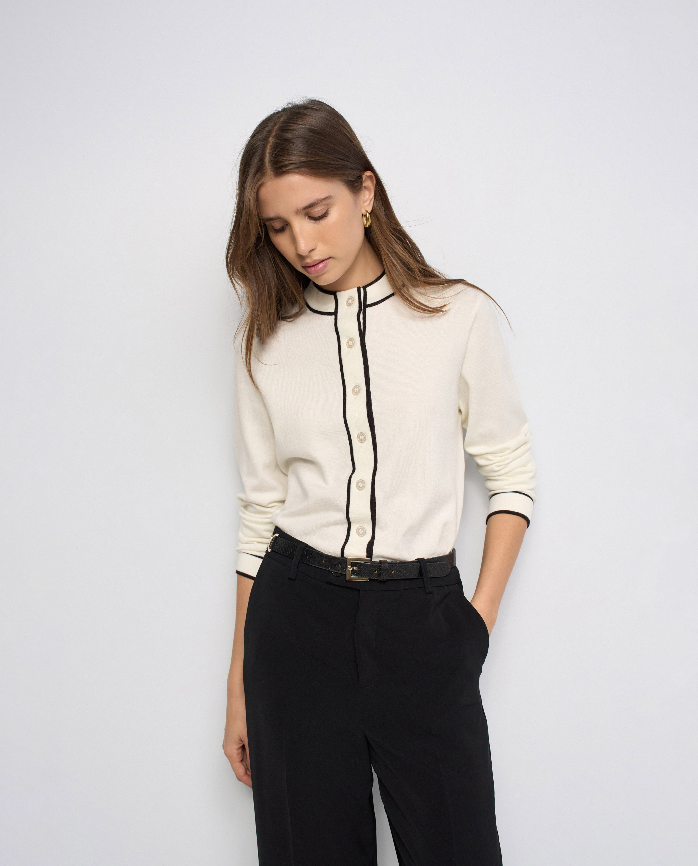 Cárdigan de punto de mujer - Salsa Jeans - Natural Natural-1