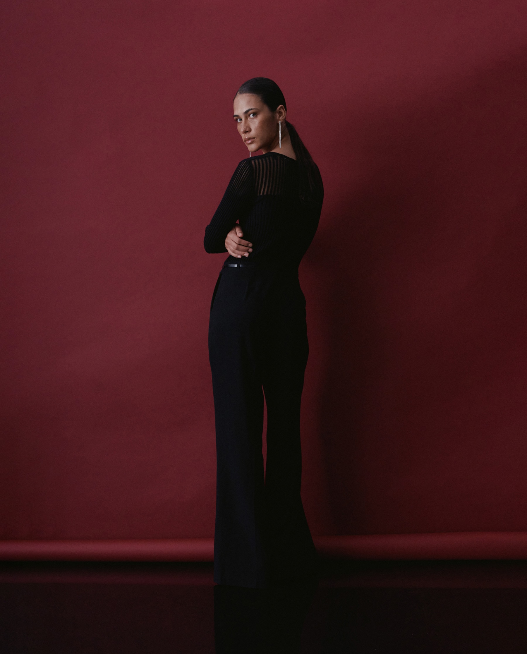Imagen 3 de Mono con mezcla de materiales de mujer - Salsa Jeans - Negro Negro