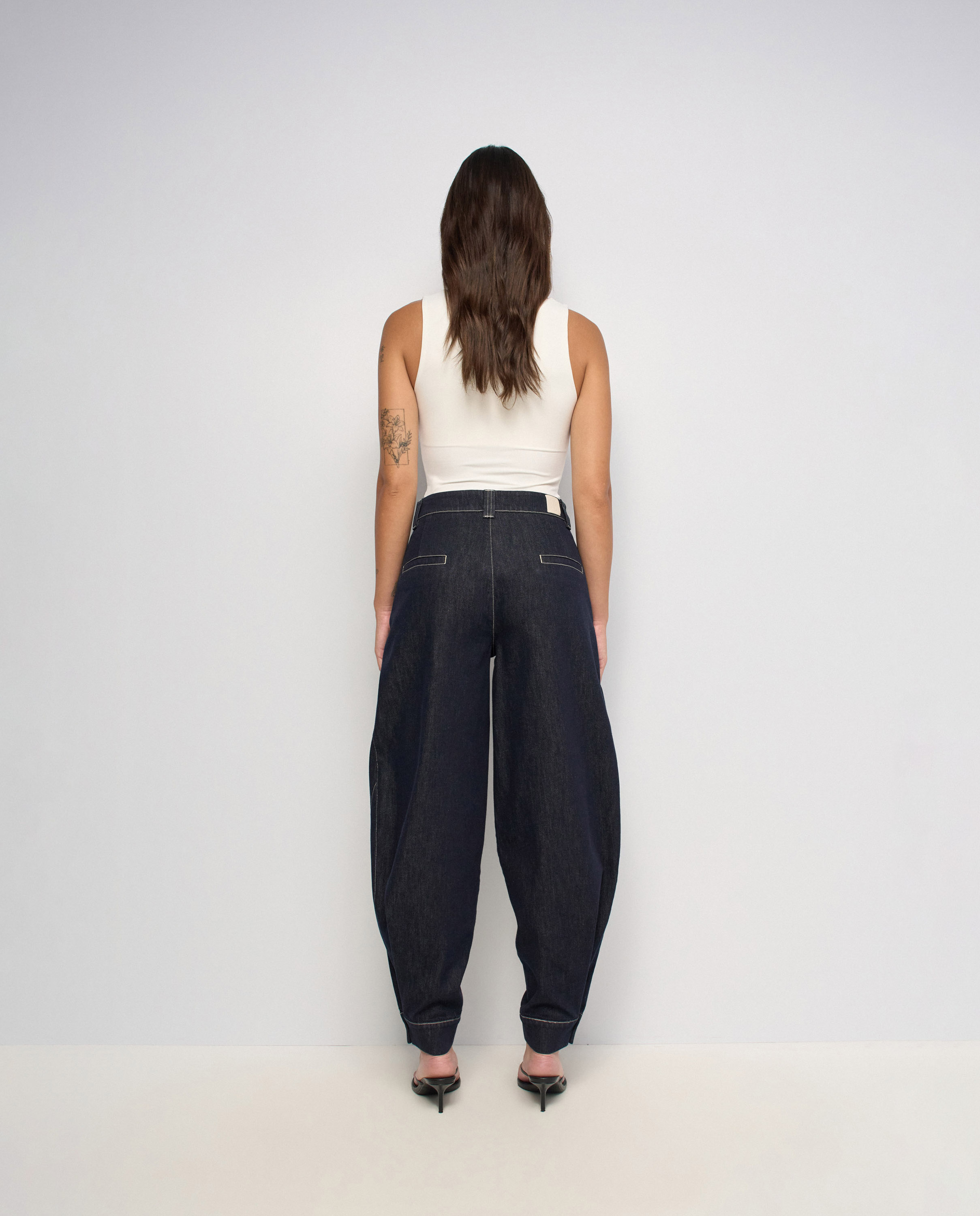 Vaqueros barrel en raw denim de mujer - Salsa Jeans - Azul Azul-3