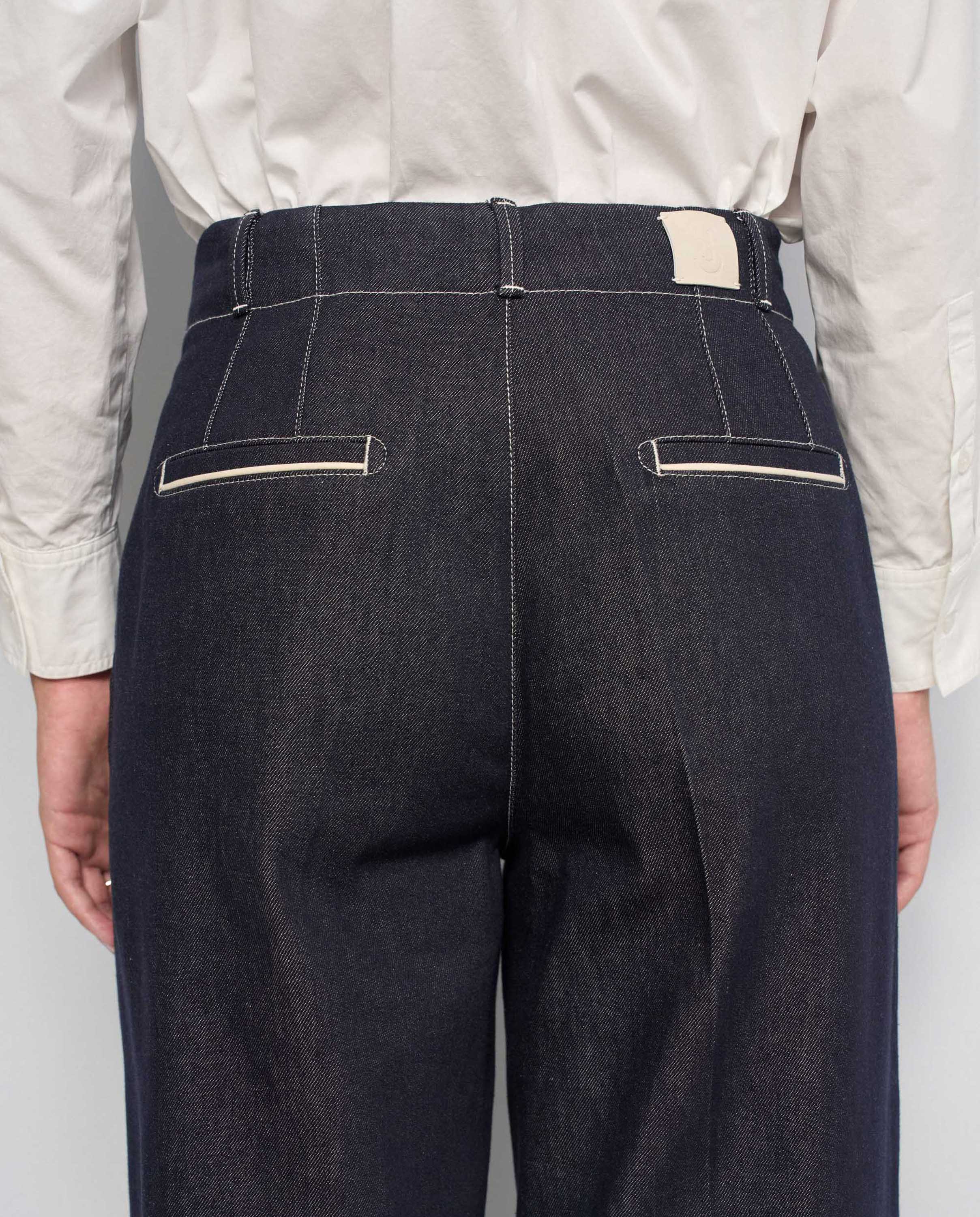 Vaqueros wide leg en raw denim de mujer - Salsa Jeans - Azul Azul-4