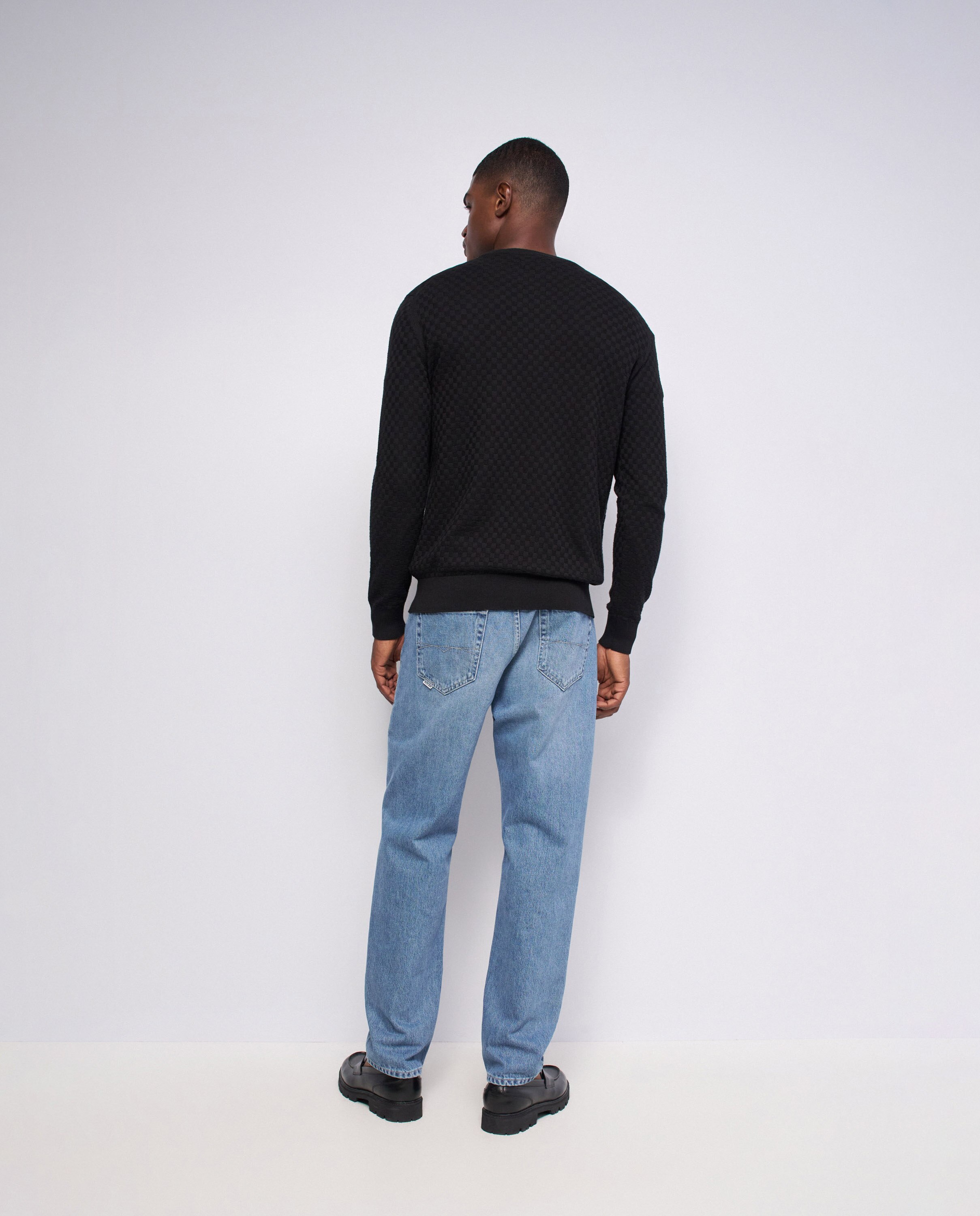Imagen 3 de Sudadera de punto tricotado de hombre - Salsa Jeans - Negro Negro