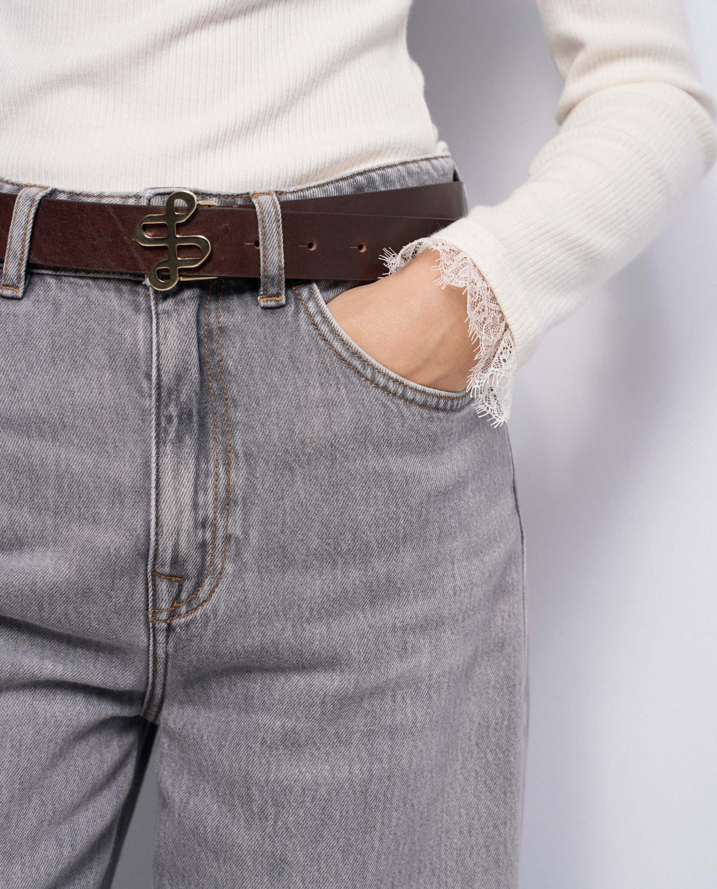 Jersey de punto canalé con encaje de mujer - Salsa Jeans - Natural Natural-4
