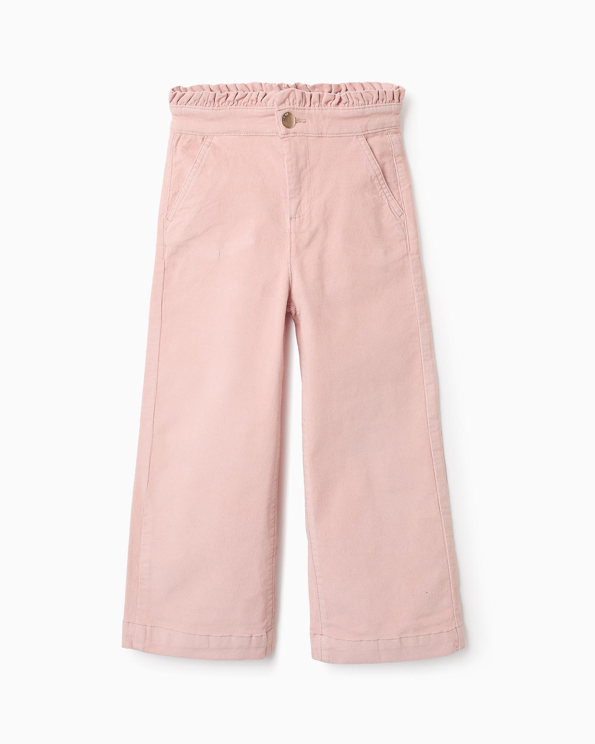 Pantalón de niña de pana wide leg