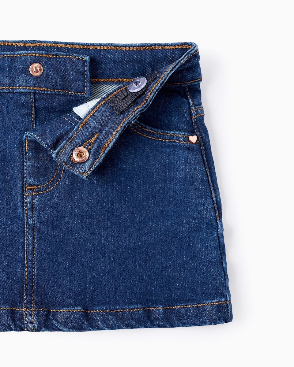 Falda de bebé vaquera cintura ajustable · Zippy · El Corte Inglés