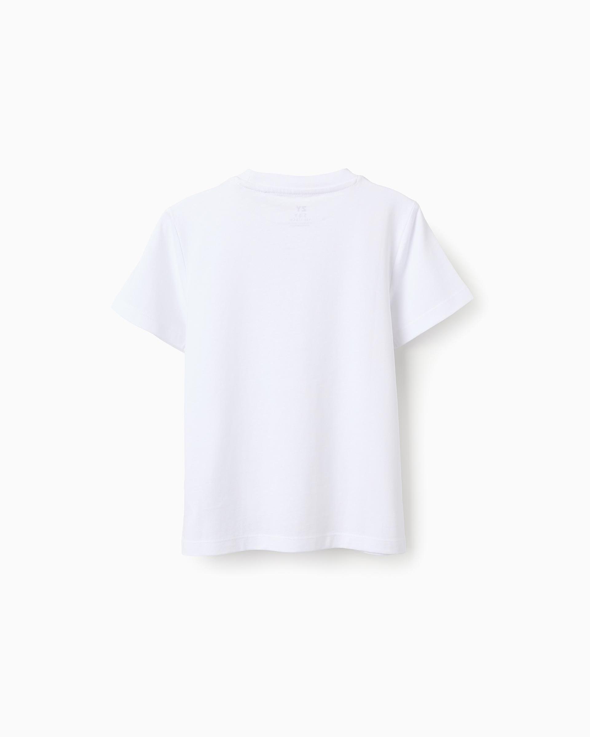 Pack de 2 camisetas de niño 100% algodón liso - Zippy - Blanco Blanco-2