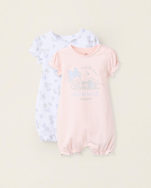 Imagen 0 de Pack de 2 pijamas de bebé niña 100% algodón motivo Minnie y Fígaro