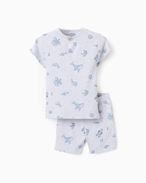 Imagen 0 de Pijama de bebé niño de manga corta con estampado all over