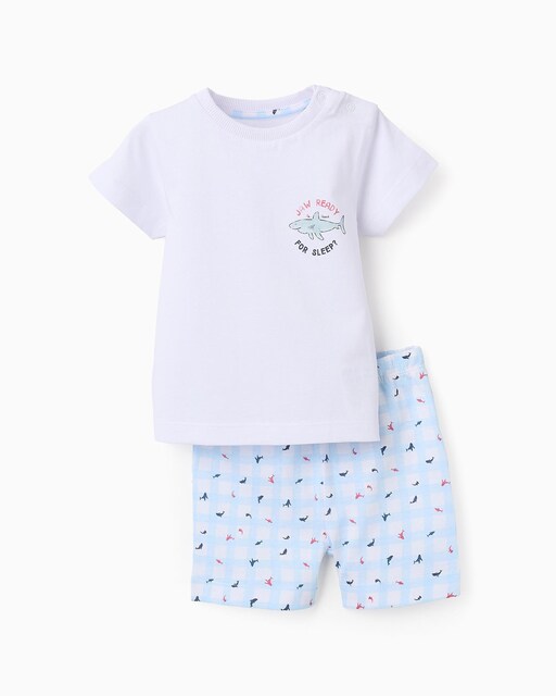 Imagen 0 de Pijama de bebé niño corto 100% algodón