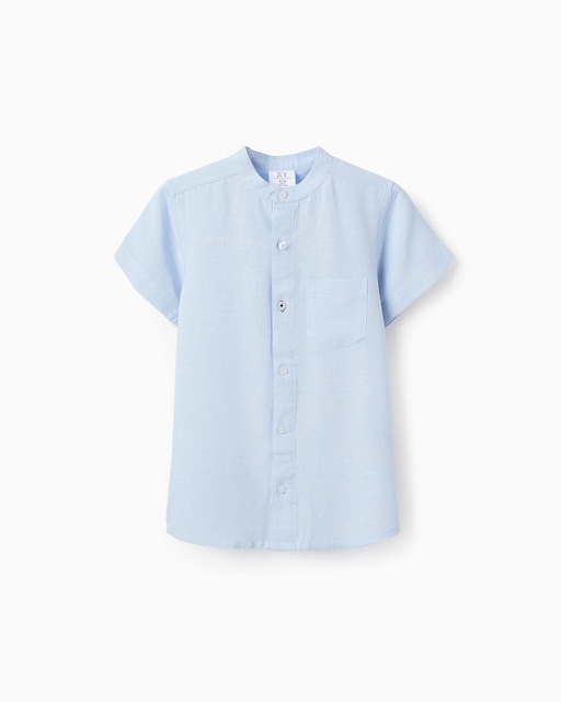 Imagen 0 de Camisa de niño cuelo mao y bolsillo