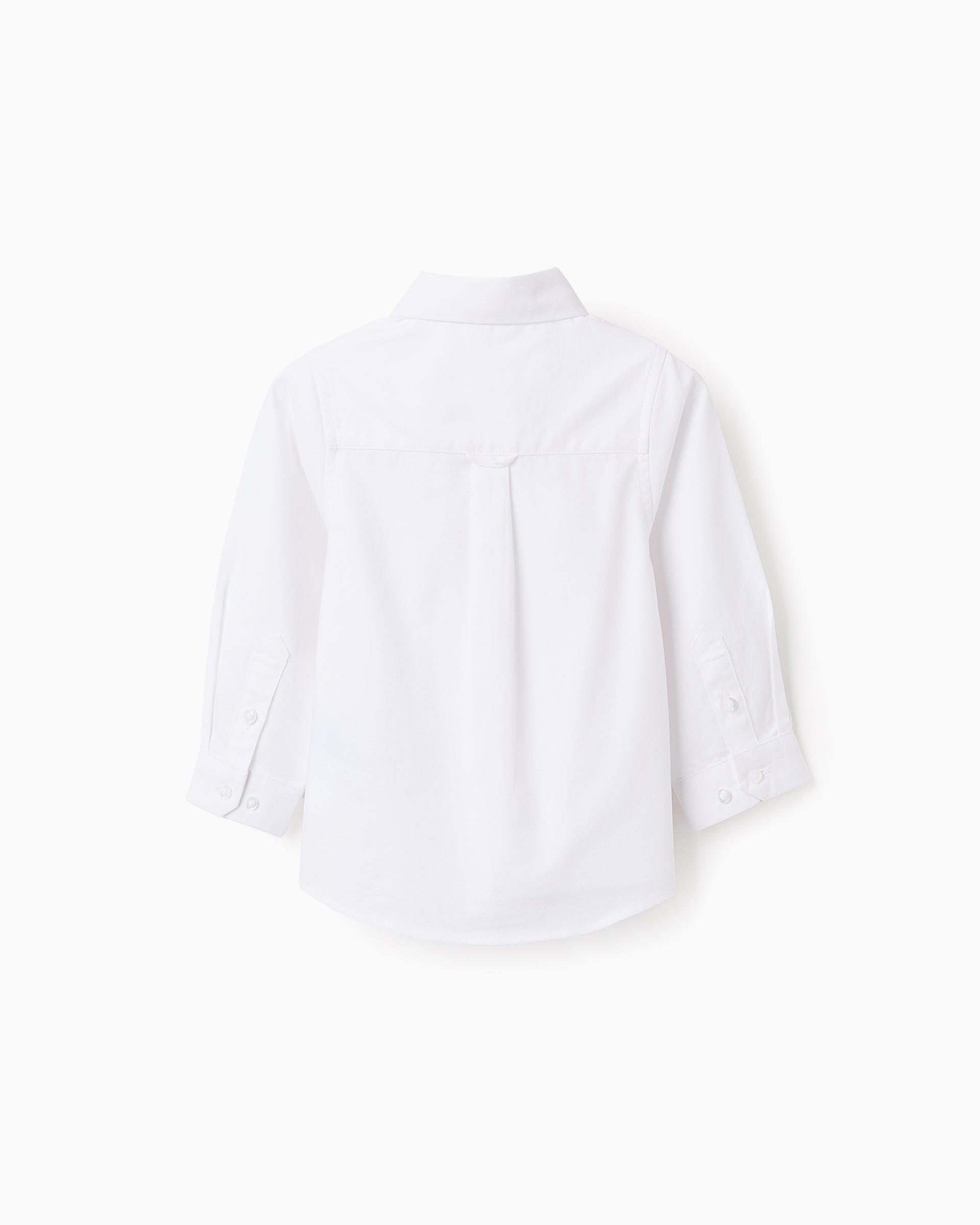 Imagen 2 de Camisa de bebé niño en oxford 100% algodón - Zippy - Blanco Blanco