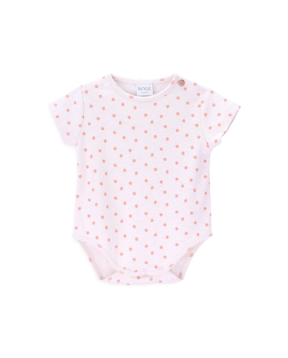Body de bebé niña de algodón orgánico con estampado