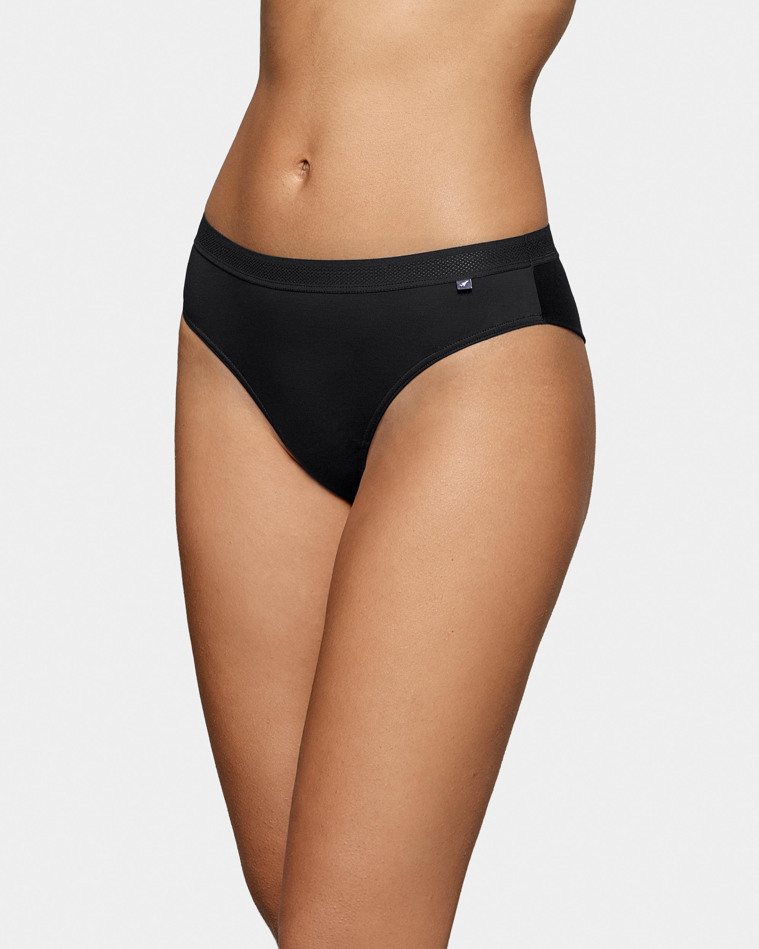 Tanga lisa con cintura perforada - Impetus - Negro Negro-1
