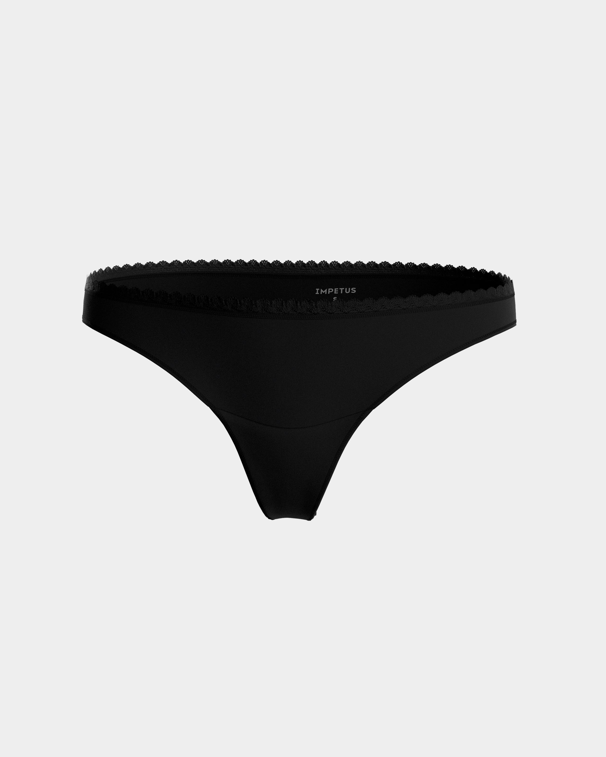 Tanga flujos diarios Ecocycle remplazan salvaslips - Impetus - Negro Negro-4
