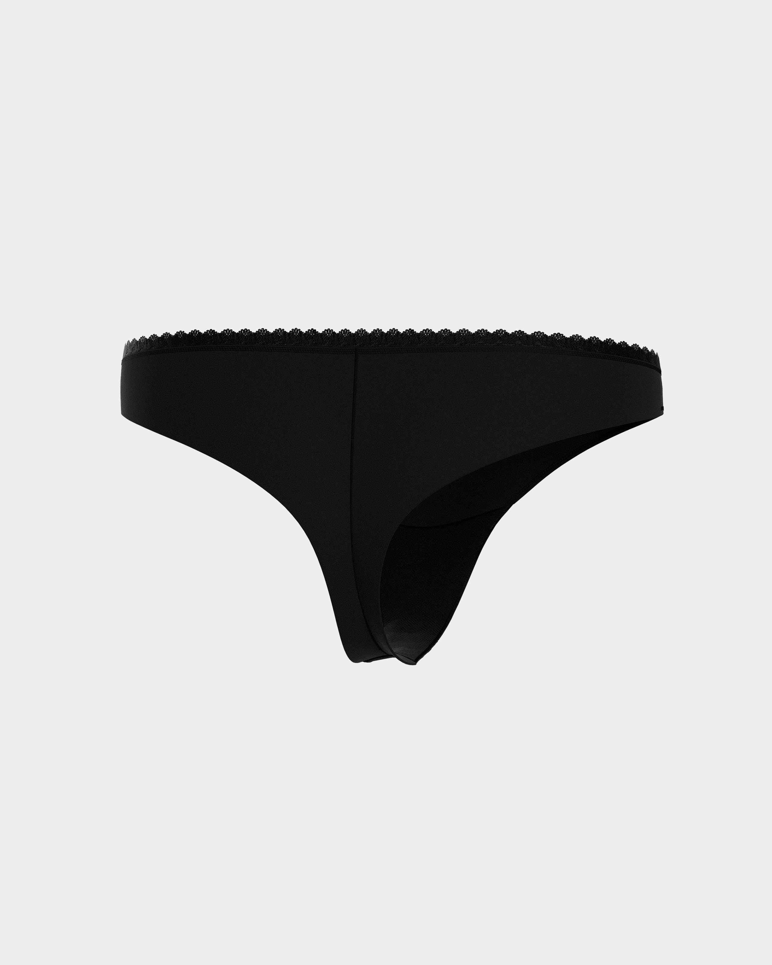 Tanga flujos diarios Ecocycle remplazan salvaslips - Impetus - Negro Negro-5