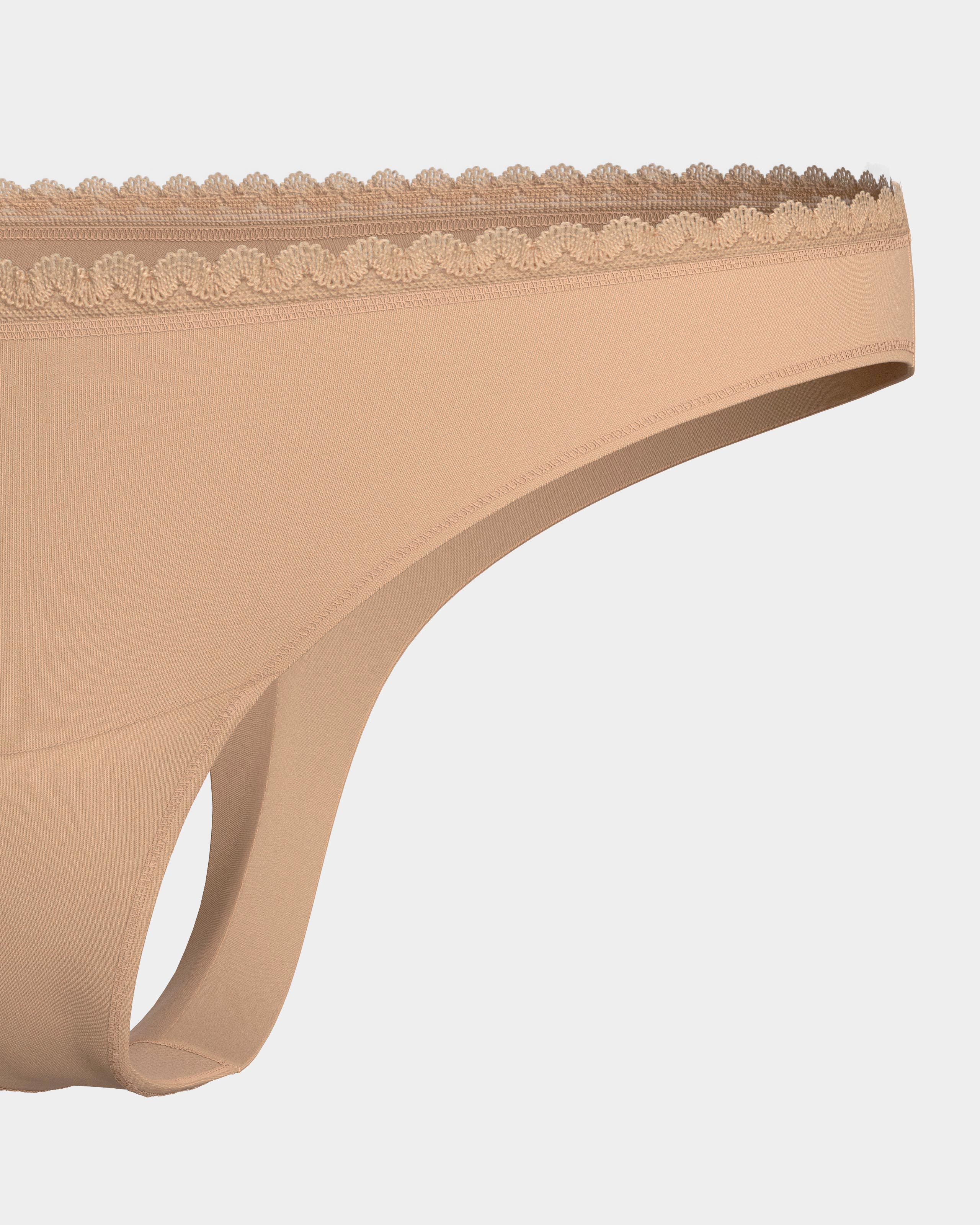 Tanga flujos diarios Ecocycle remplazan salvaslips - Impetus - Beige Beige-6